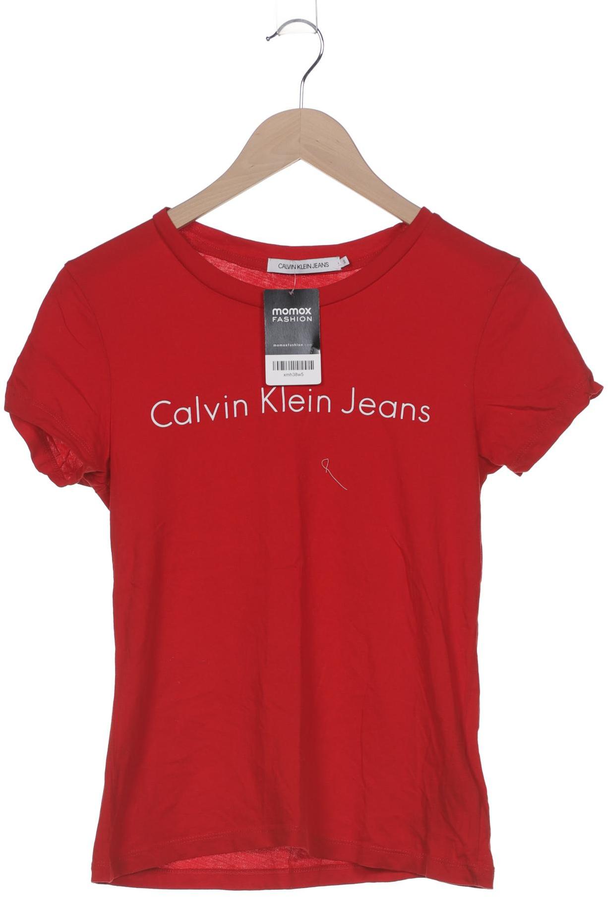 

Calvin Klein Jeans Damen T-Shirt, rot, Gr. 36