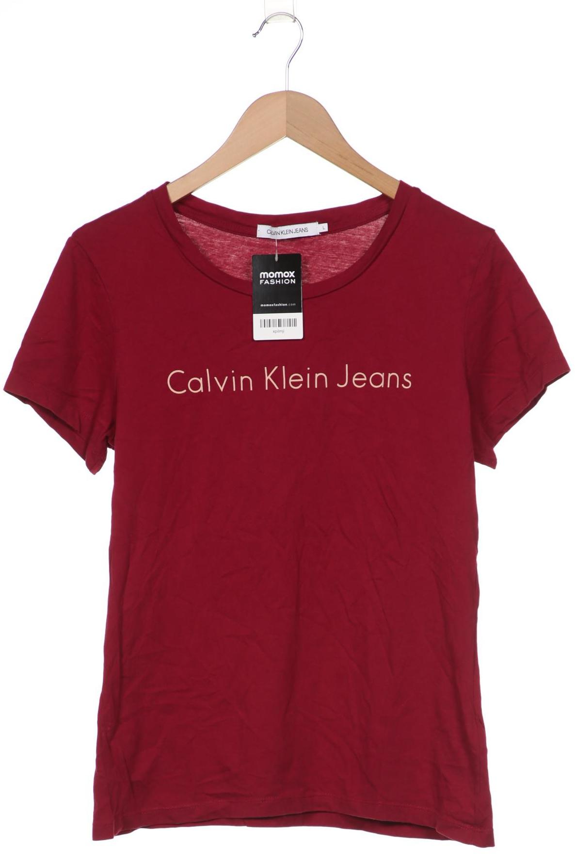 

Calvin Klein Jeans Damen T-Shirt, bordeaux, Gr. 42