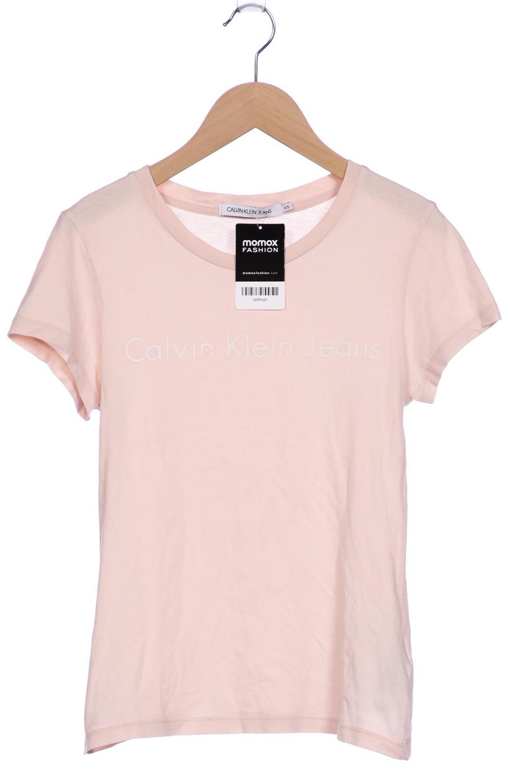 

Calvin Klein Jeans Damen T-Shirt, pink, Gr. 34