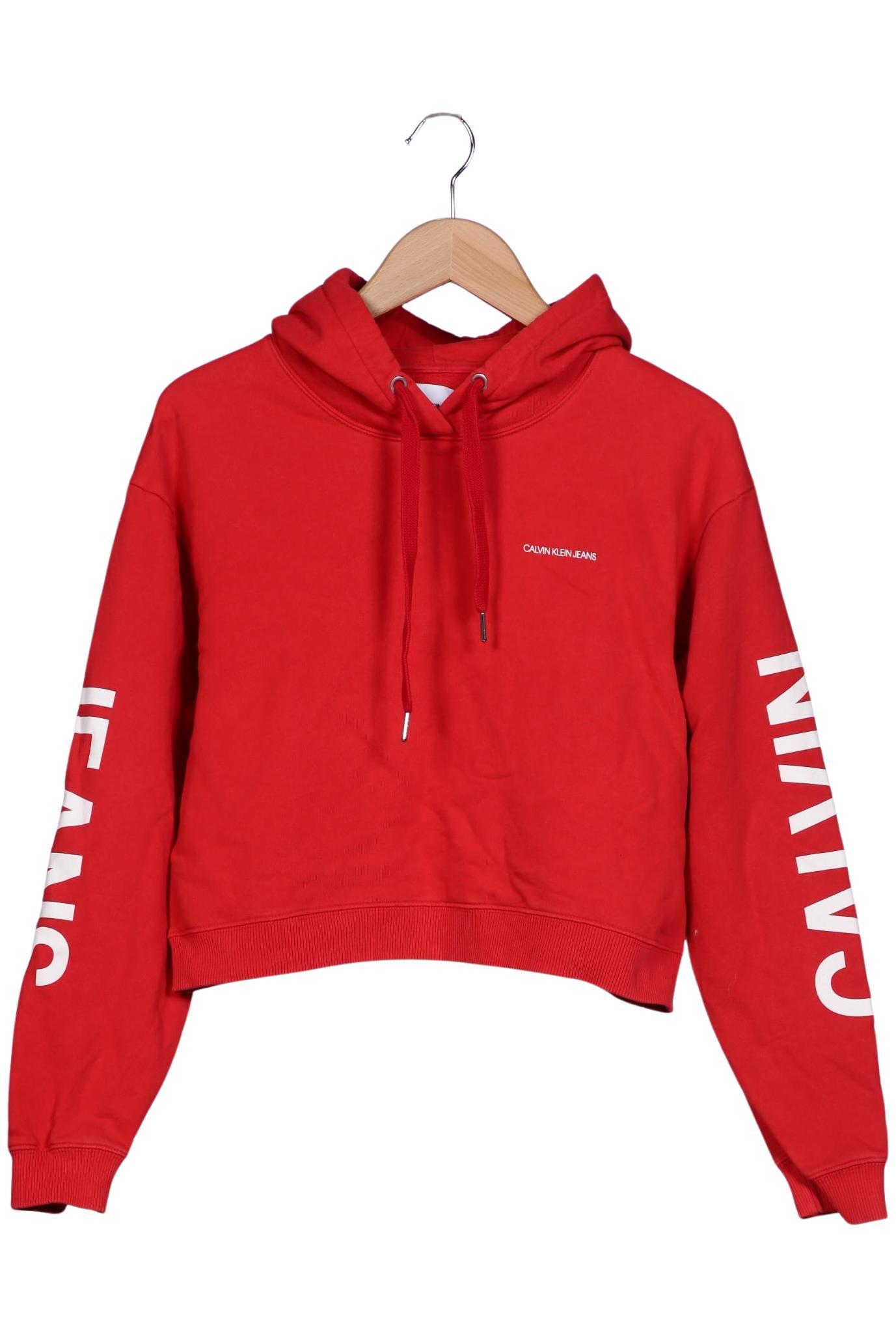 

Calvin Klein Jeans Damen Kapuzenpullover, rot, Gr. 38