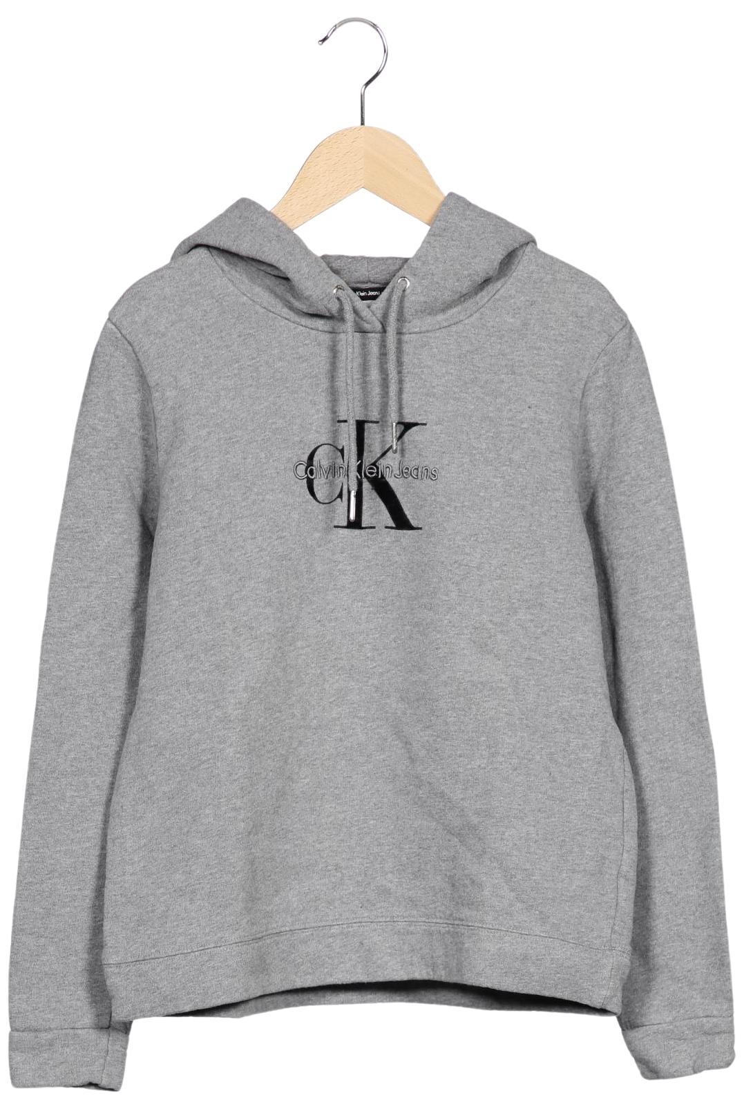

Calvin Klein Jeans Damen Kapuzenpullover, grau, Gr. 38