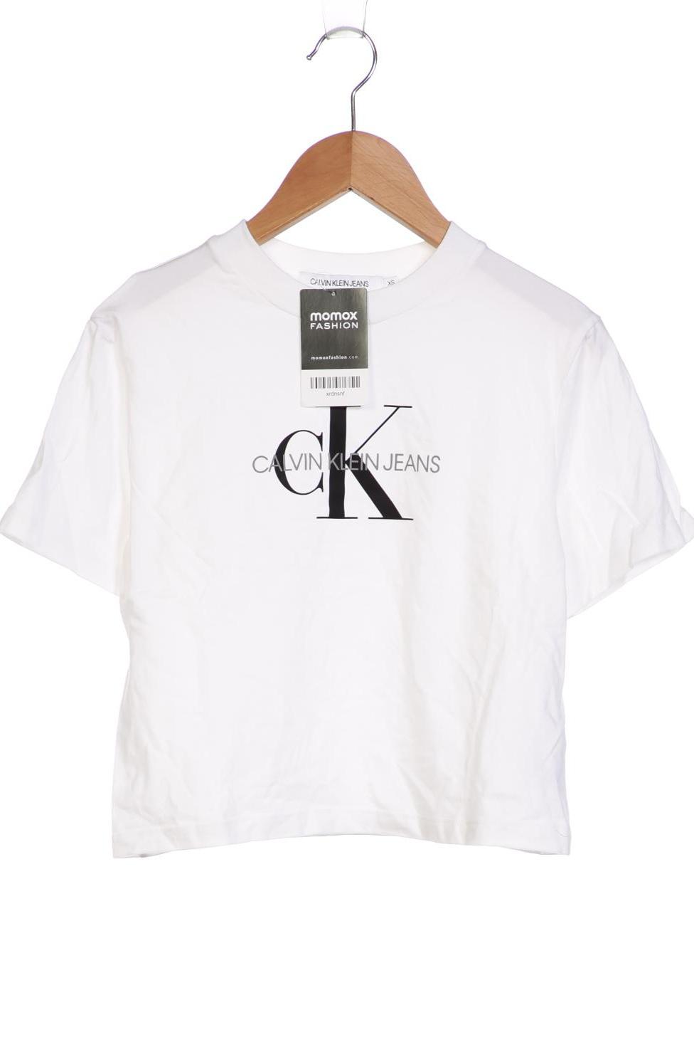 

Calvin Klein Jeans Damen T-Shirt, weiß, Gr. 34