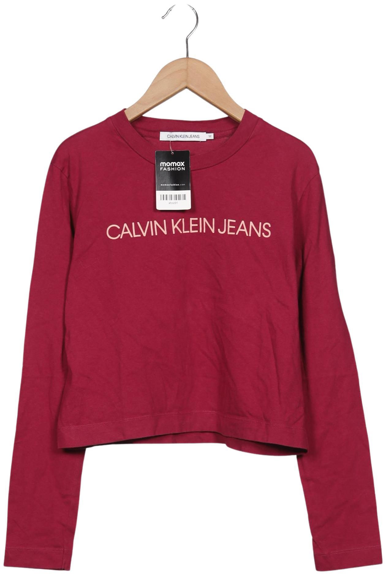 

Calvin Klein Jeans Damen Langarmshirt, rot, Gr. 38