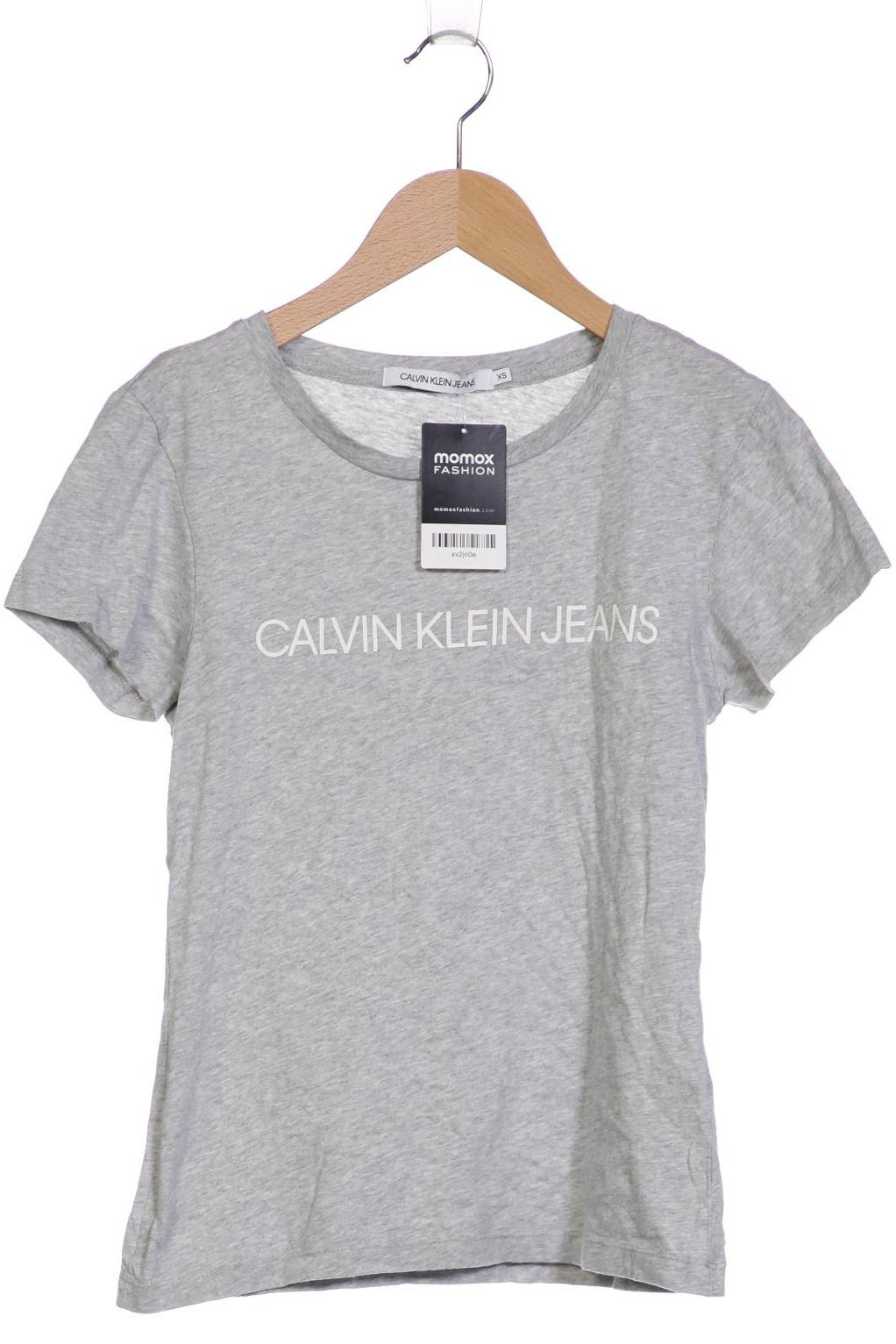 

Calvin Klein Jeans Damen T-Shirt, grau, Gr. 34