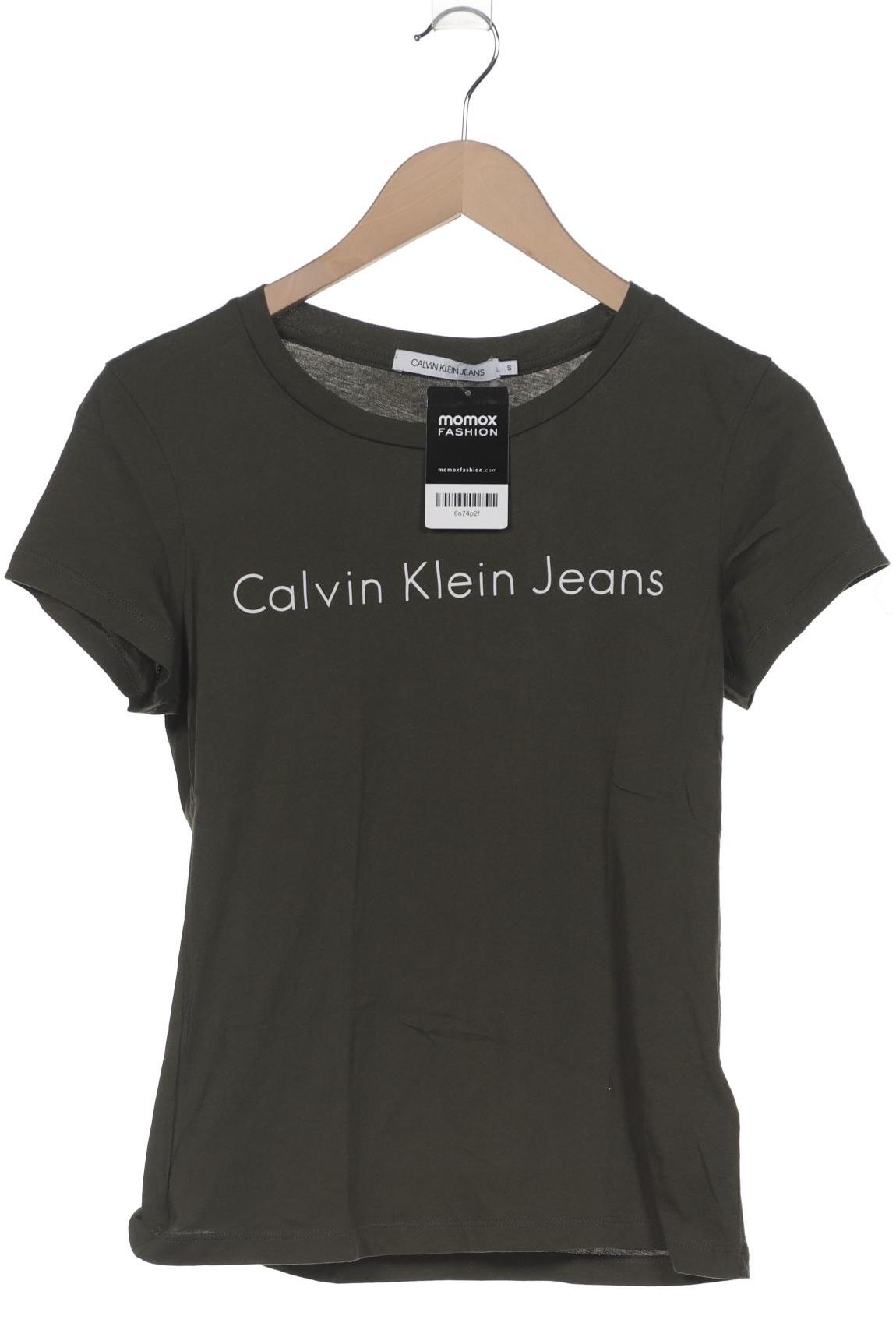 

Calvin Klein Jeans Damen T-Shirt, grün, Gr. 36