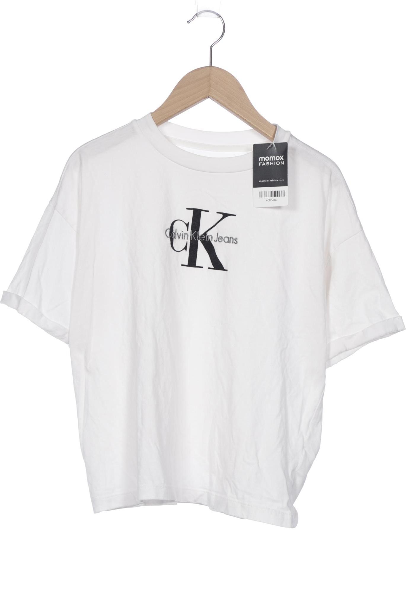 

Calvin Klein Jeans Damen T-Shirt, weiß, Gr. 42