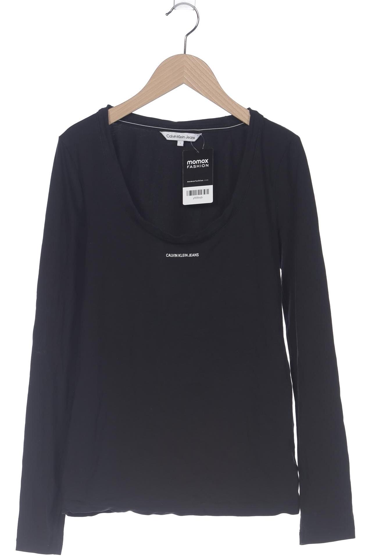 

Calvin Klein Jeans Damen Langarmshirt, schwarz, Gr. 42