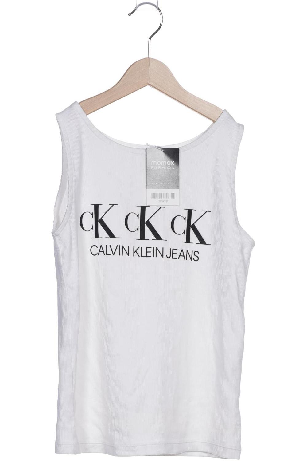 

Calvin Klein Jeans Damen Top, weiß, Gr. 176