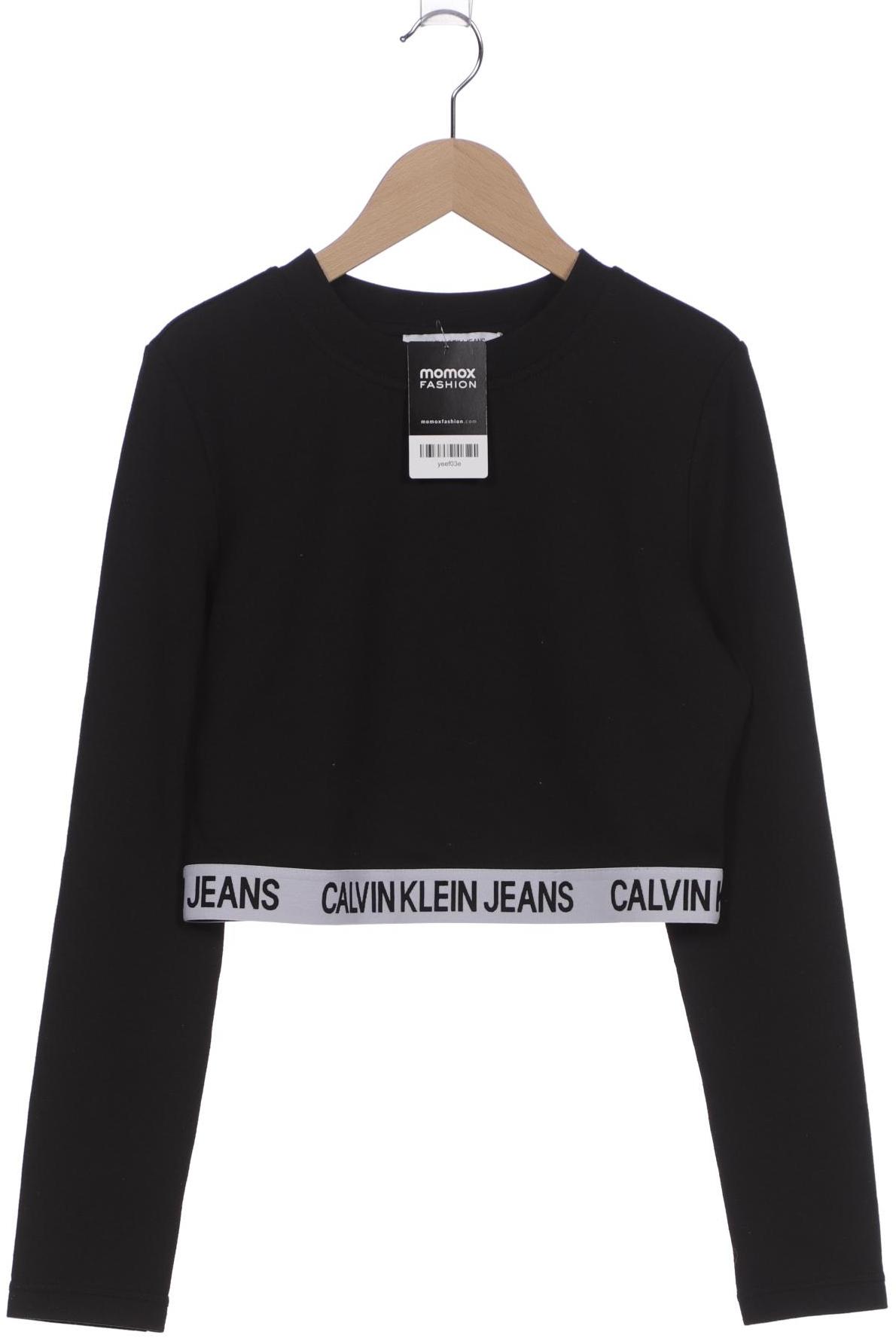 

Calvin Klein Jeans Damen Langarmshirt, schwarz, Gr. 42