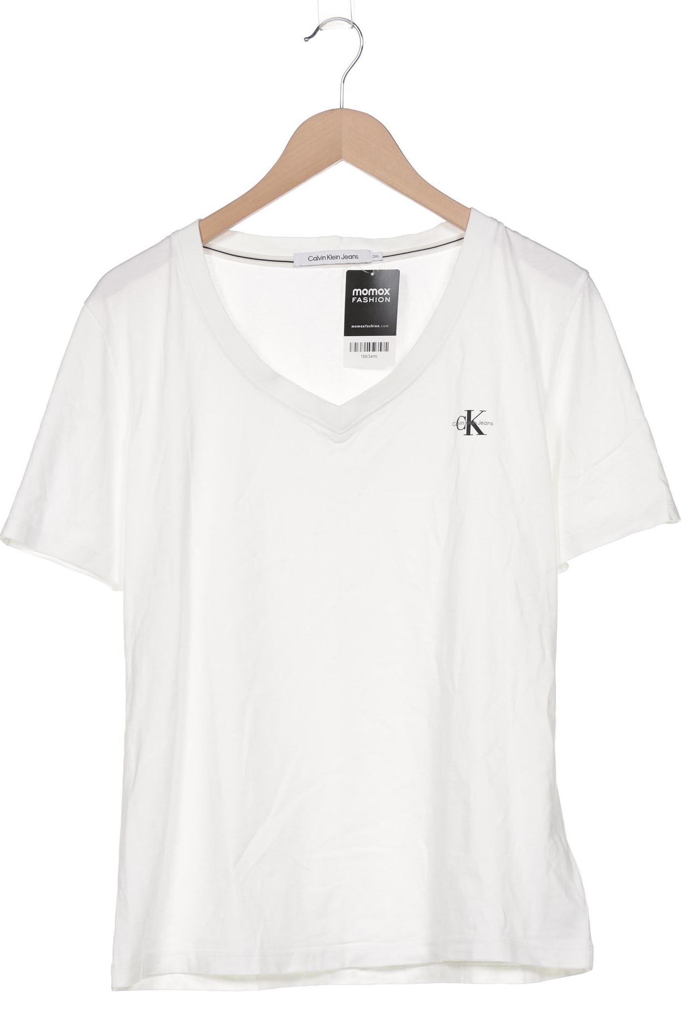 

Calvin Klein Jeans Damen T-Shirt, weiß, Gr. 46