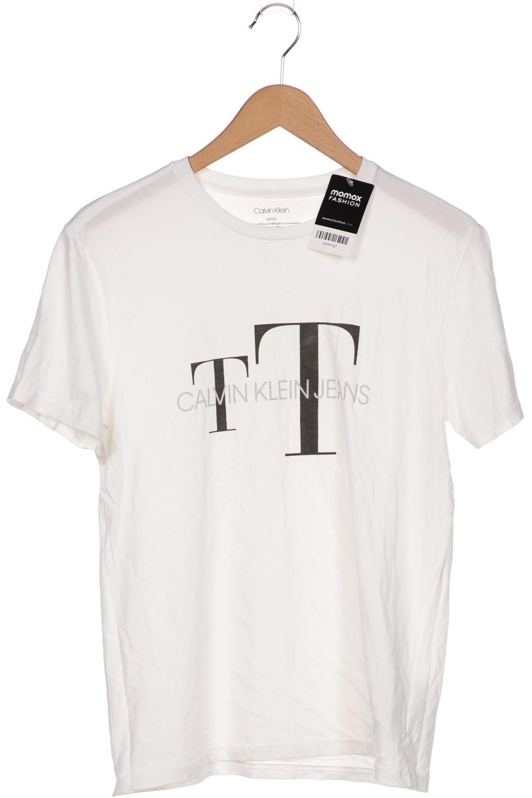 

Calvin Klein Jeans Damen T-Shirt, weiß, Gr. 36