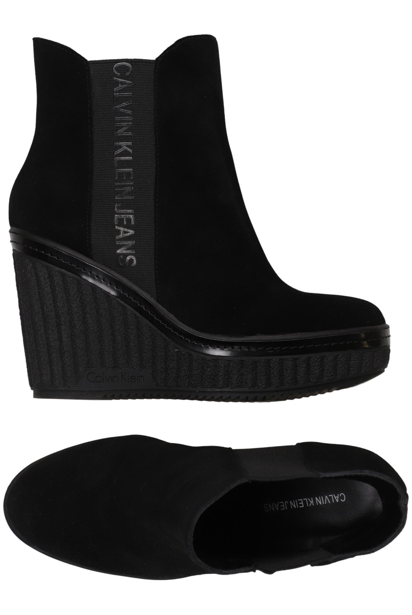 

Calvin Klein Jeans Damen Stiefelette, schwarz, Gr. 35