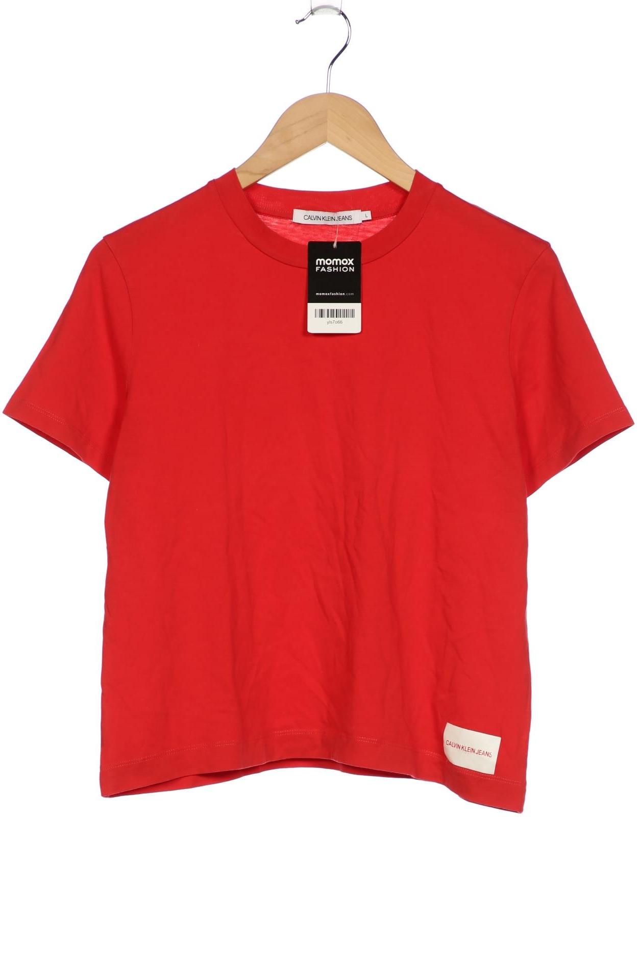 

Calvin Klein Jeans Damen T-Shirt, rot, Gr. 42