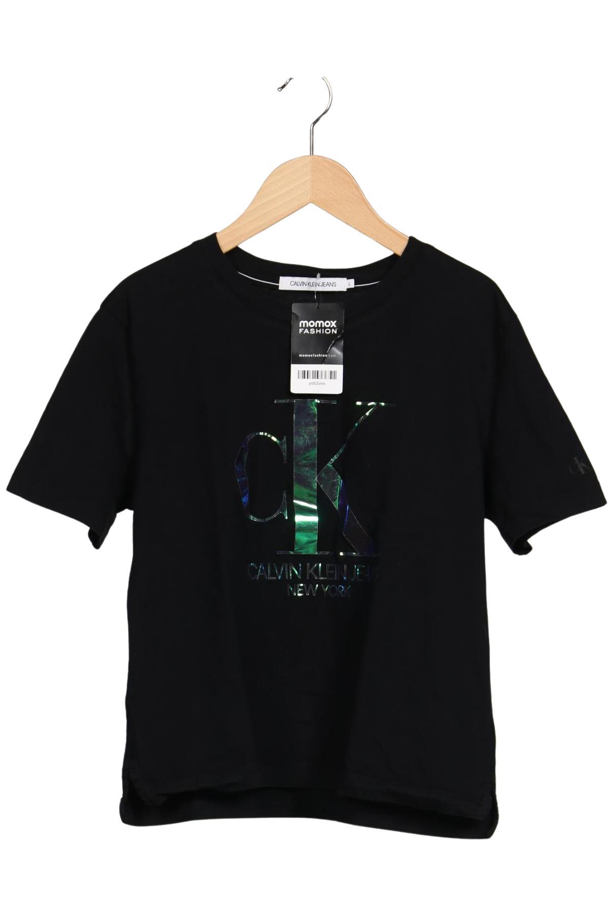 

Calvin Klein Jeans Damen T-Shirt, schwarz, Gr. 42