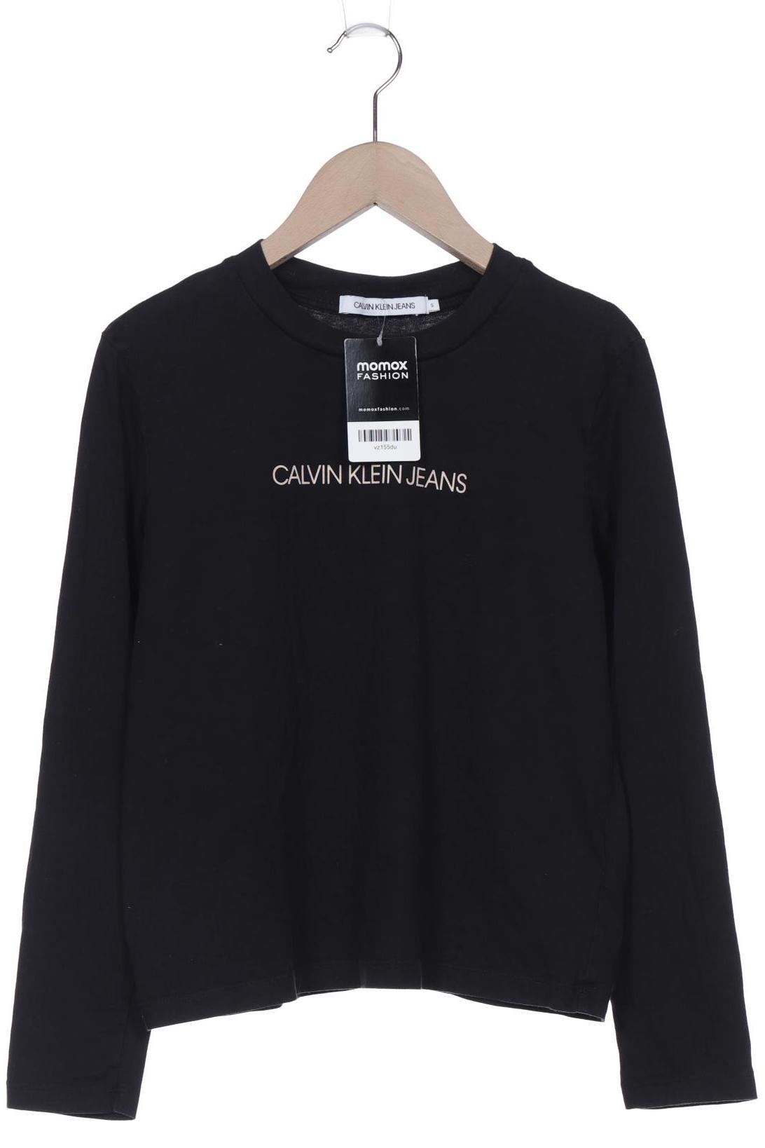 

Calvin Klein Jeans Damen Langarmshirt, schwarz, Gr. 36