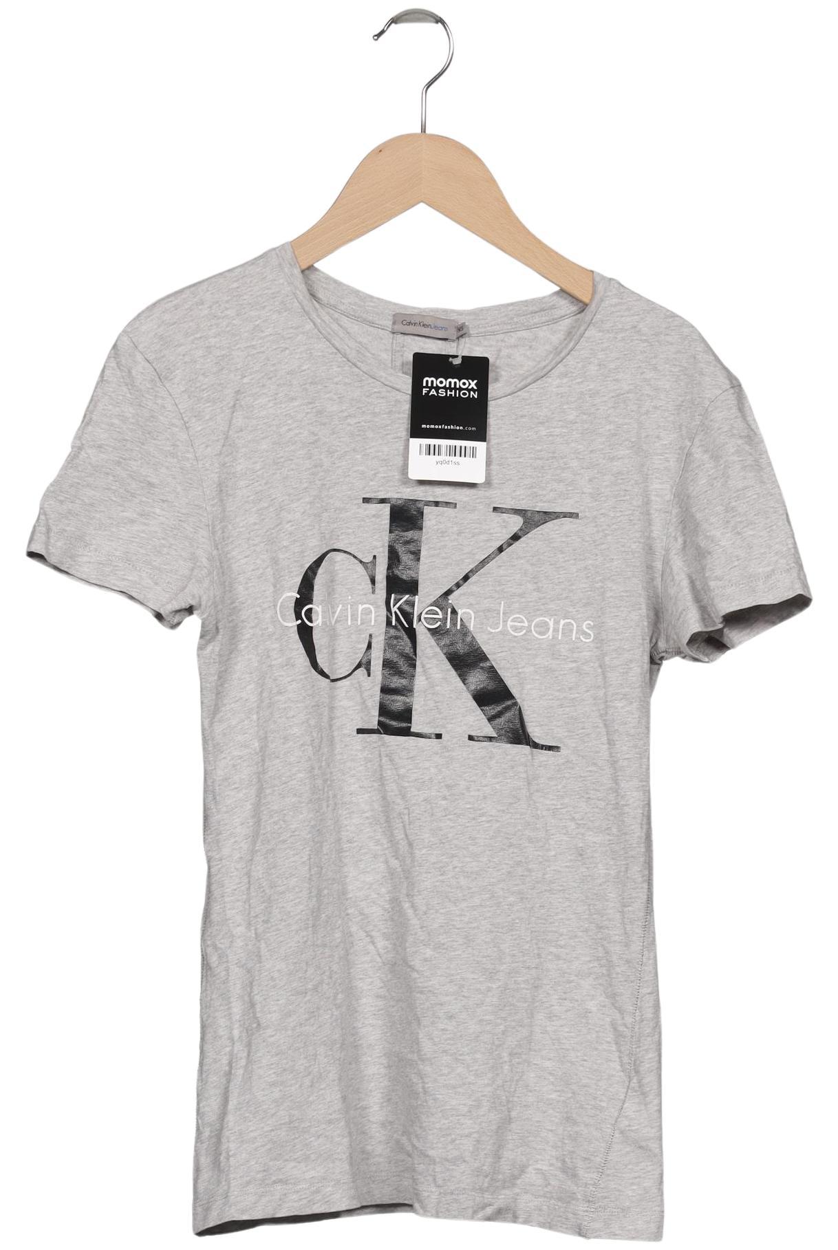 

Calvin Klein Jeans Damen T-Shirt, grau, Gr. 34