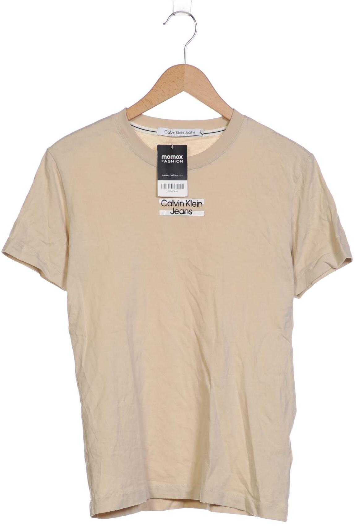 

Calvin Klein Jeans Damen T-Shirt, beige, Gr. 38