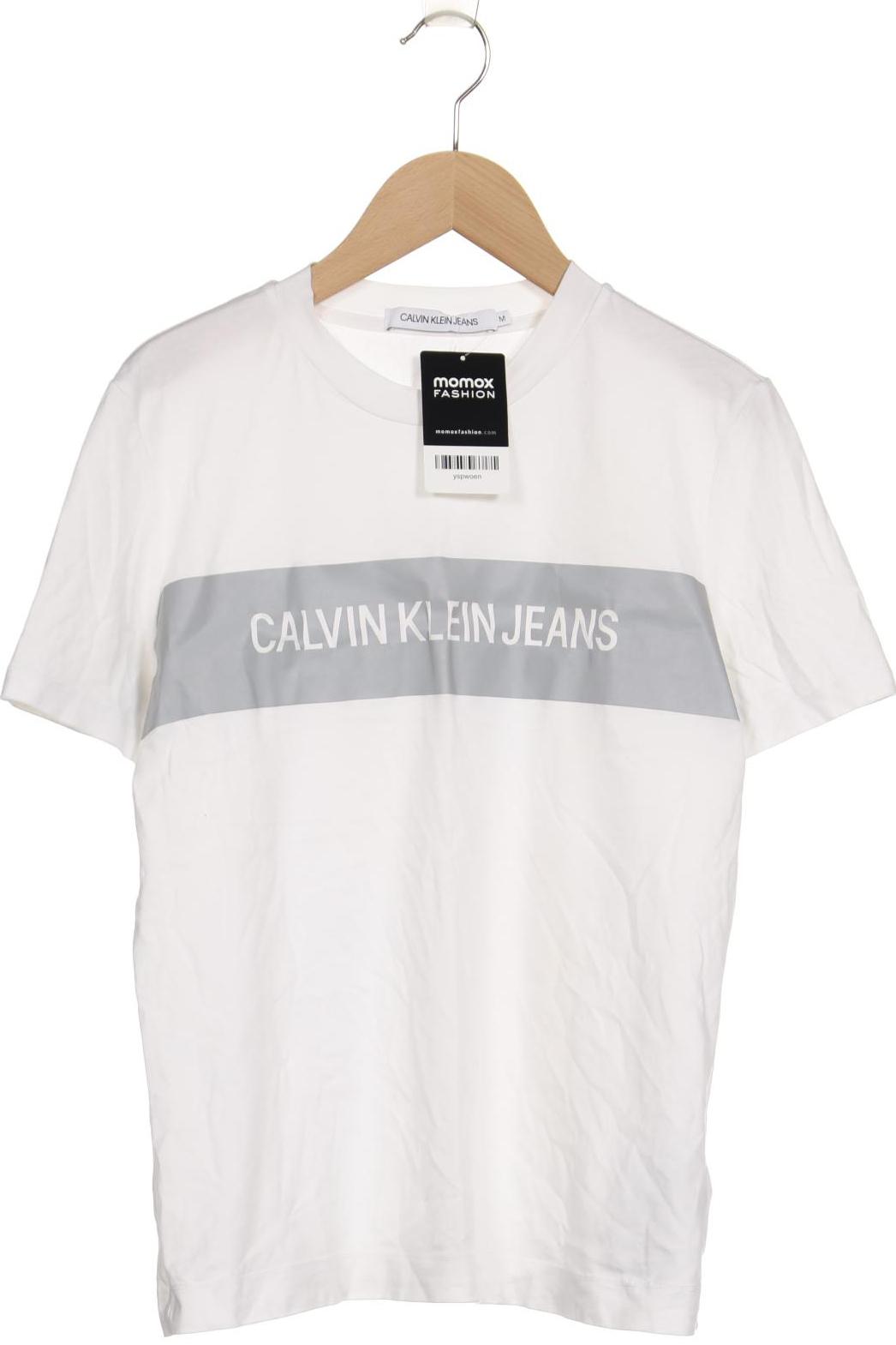 

Calvin Klein Jeans Damen T-Shirt, weiß, Gr. 38