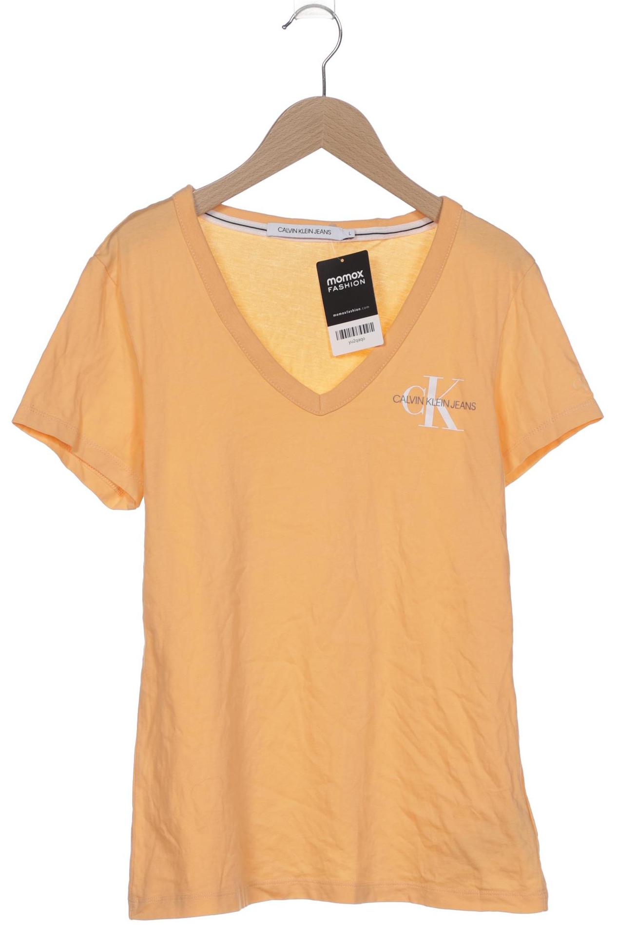 

Calvin Klein Jeans Damen T-Shirt, orange, Gr. 42
