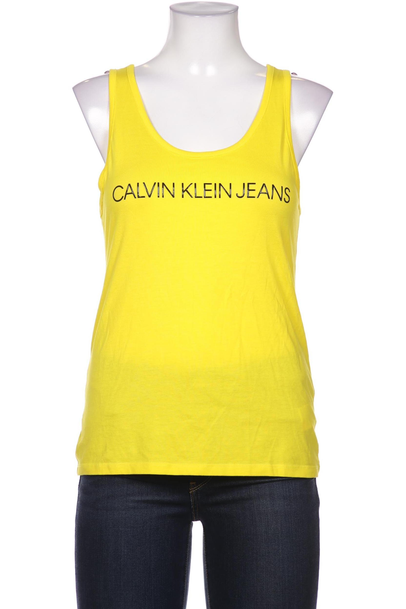 

Calvin Klein Jeans Damen Top, gelb, Gr. 36