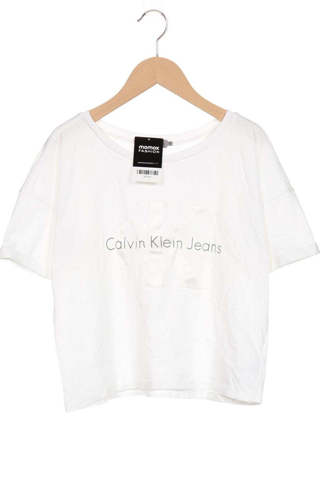 

Calvin Klein Jeans Damen T-Shirt, weiß, Gr. 38