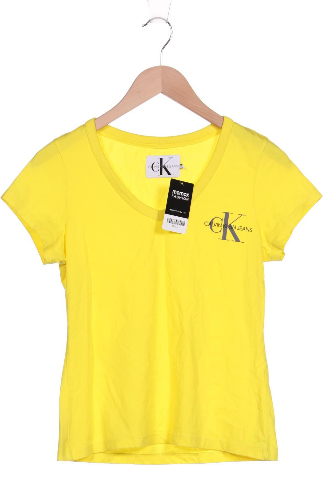 

Calvin Klein Jeans Damen T-Shirt, gelb, Gr. 36