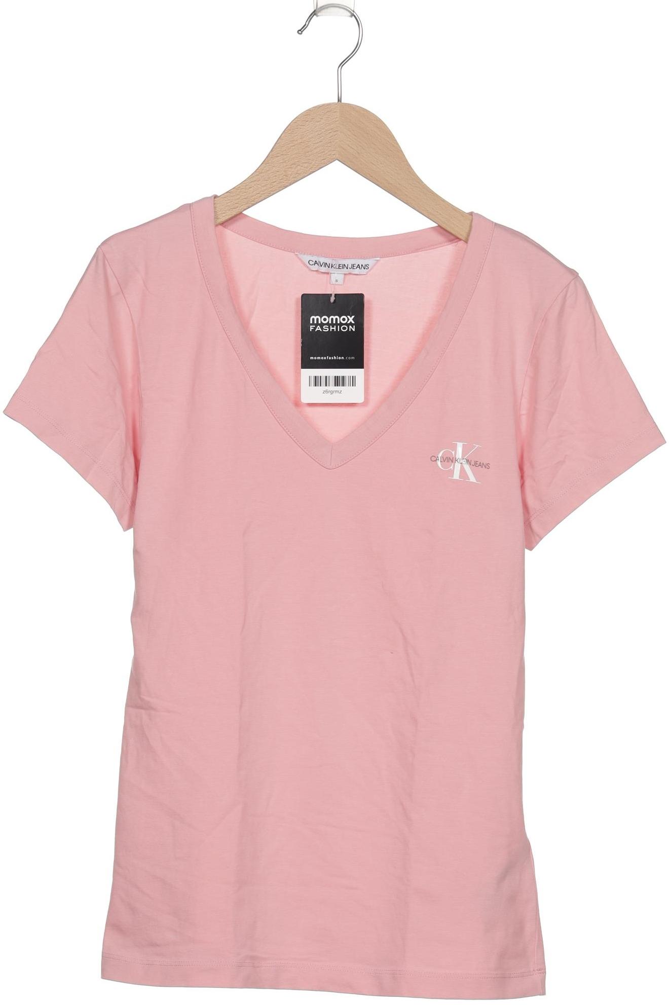 

Calvin Klein Jeans Damen T-Shirt, pink, Gr. 36