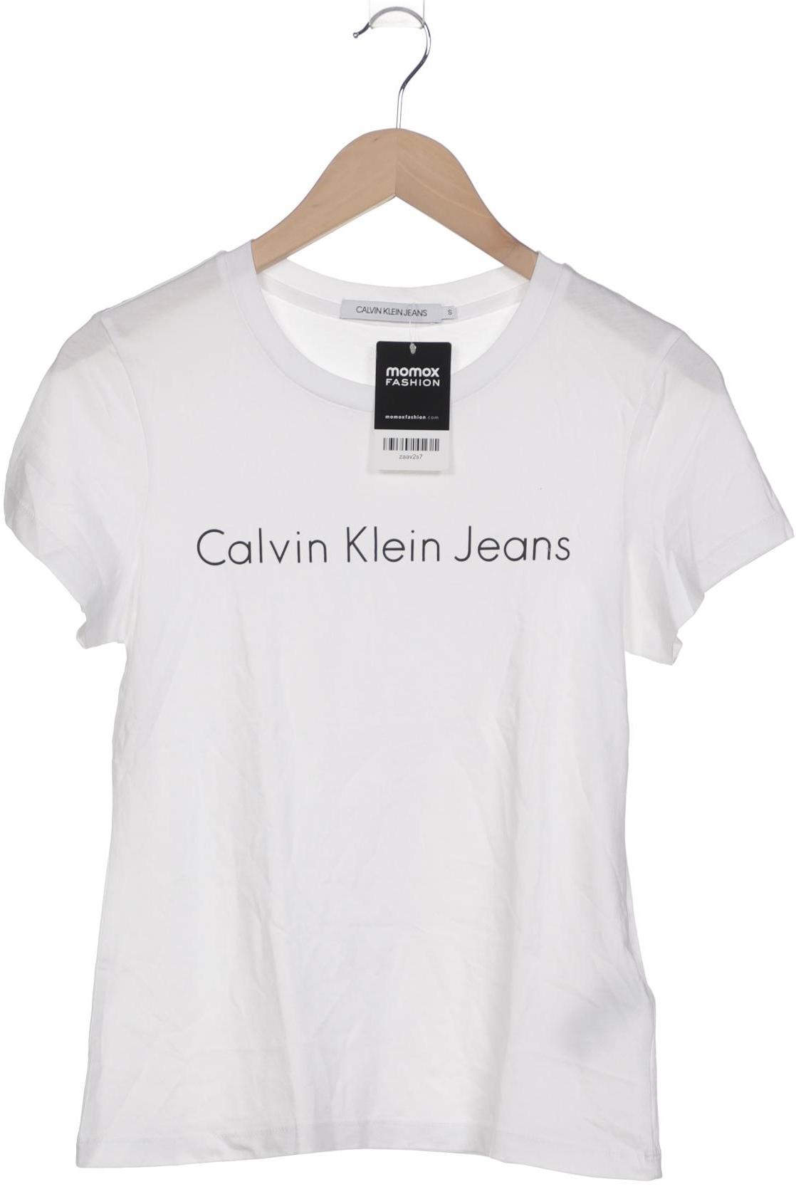 

Calvin Klein Jeans Damen T-Shirt, weiß, Gr. 36