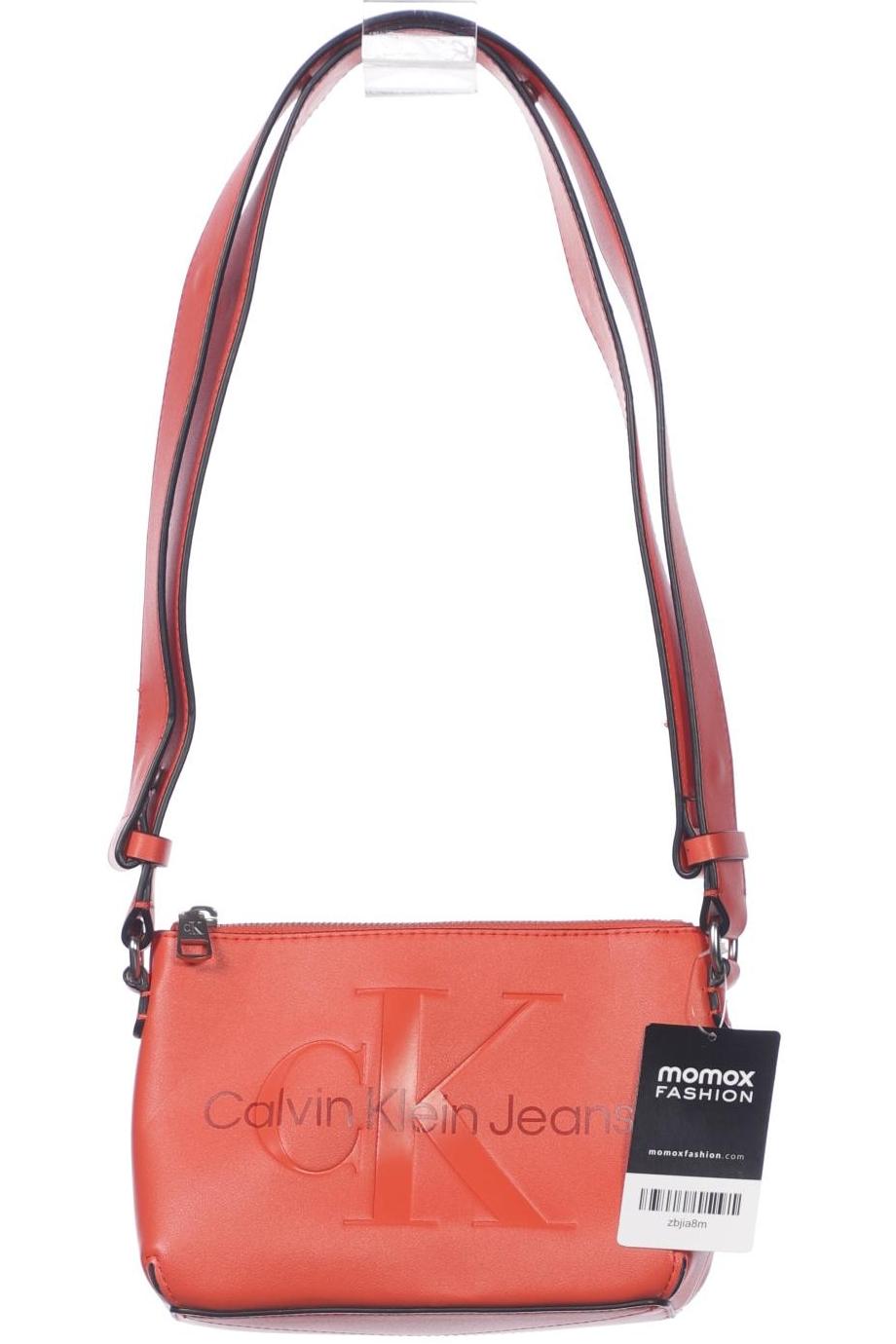 

Calvin Klein Jeans Damen Handtasche, orange, Gr.