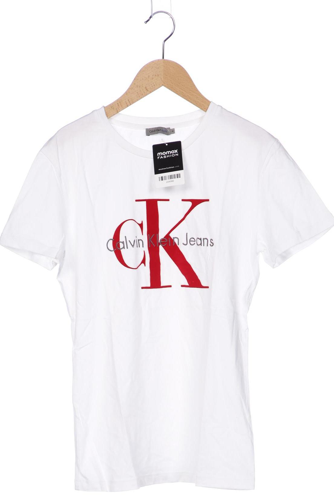 

Calvin Klein Jeans Damen T-Shirt, weiß, Gr. 38