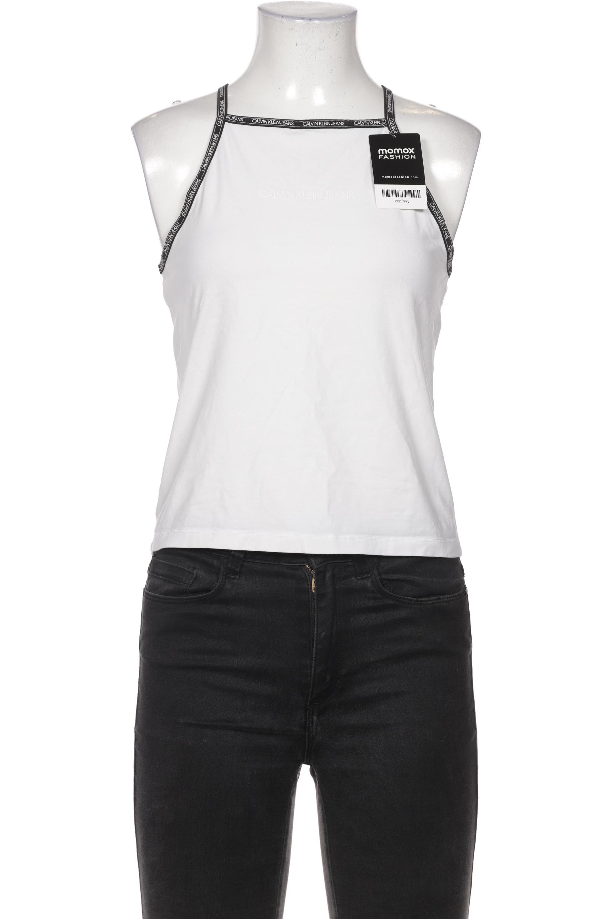 

Calvin Klein Jeans Damen Top, weiß, Gr. 36