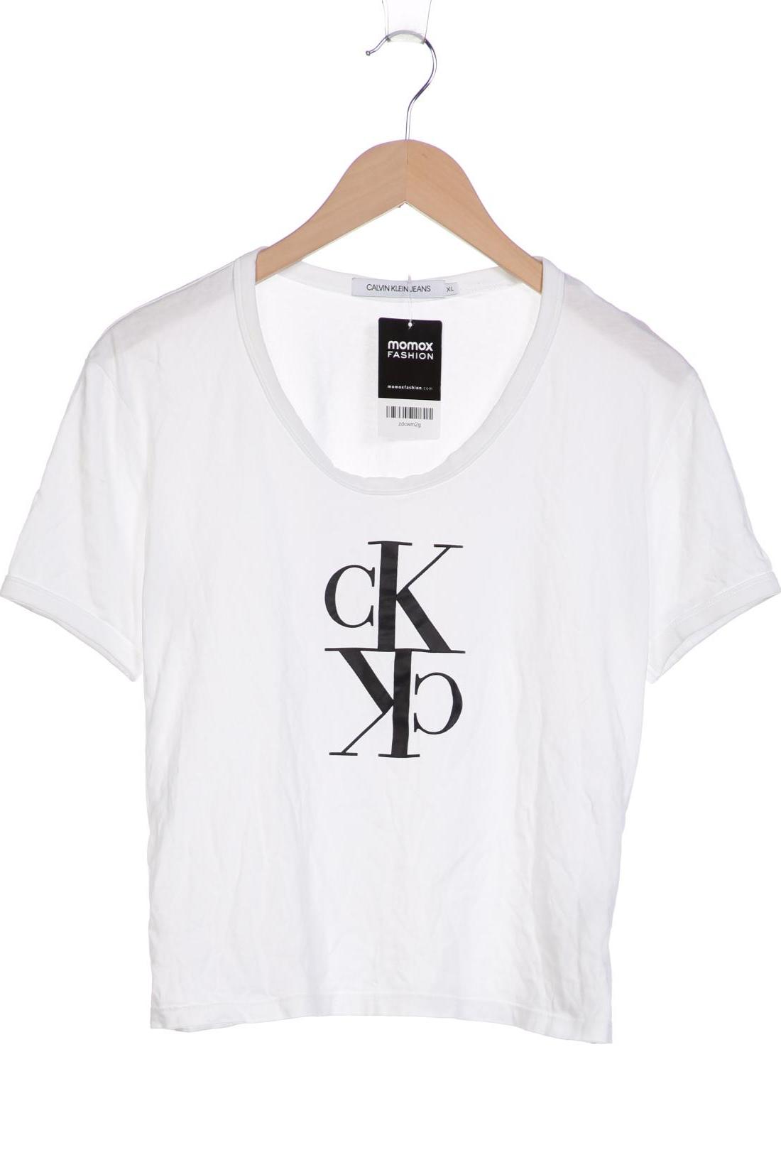 

Calvin Klein Jeans Damen T-Shirt, weiß, Gr. 44