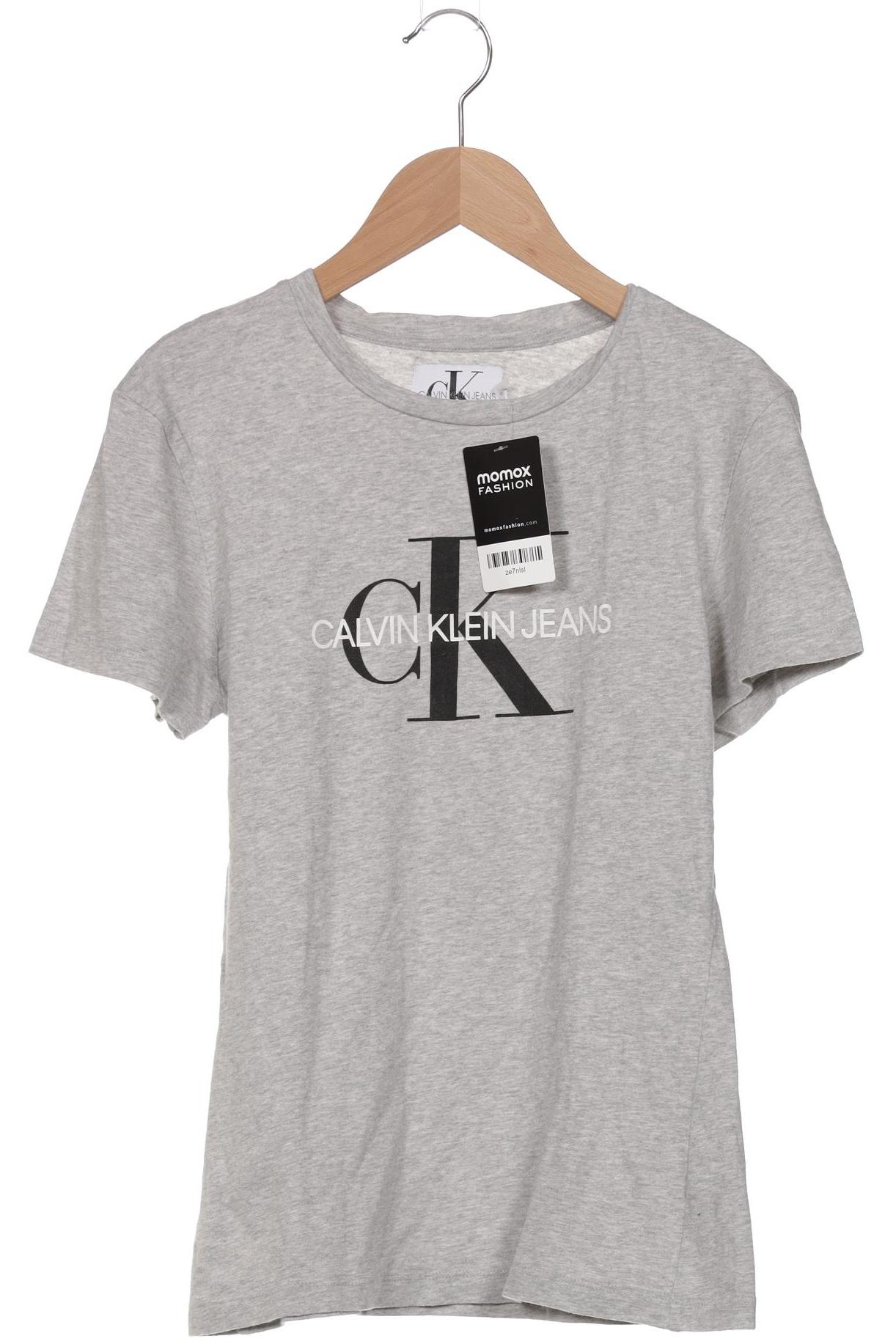 

Calvin Klein Jeans Damen T-Shirt, grau, Gr. 34