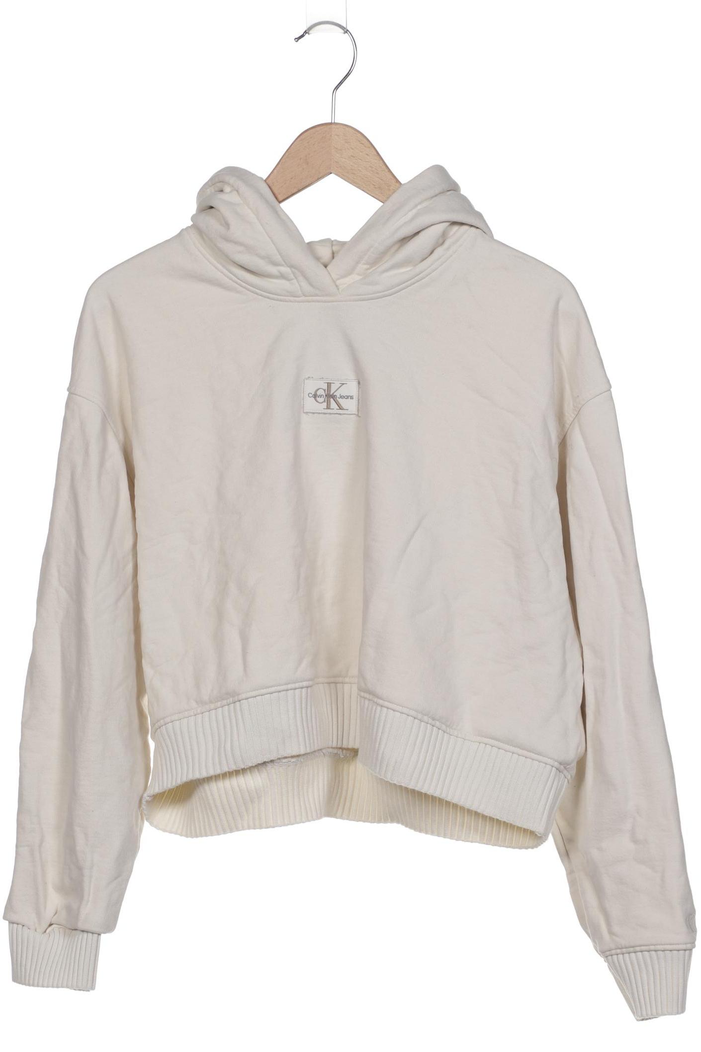 

Calvin Klein Jeans Damen Kapuzenpullover, cremeweiß, Gr. 46