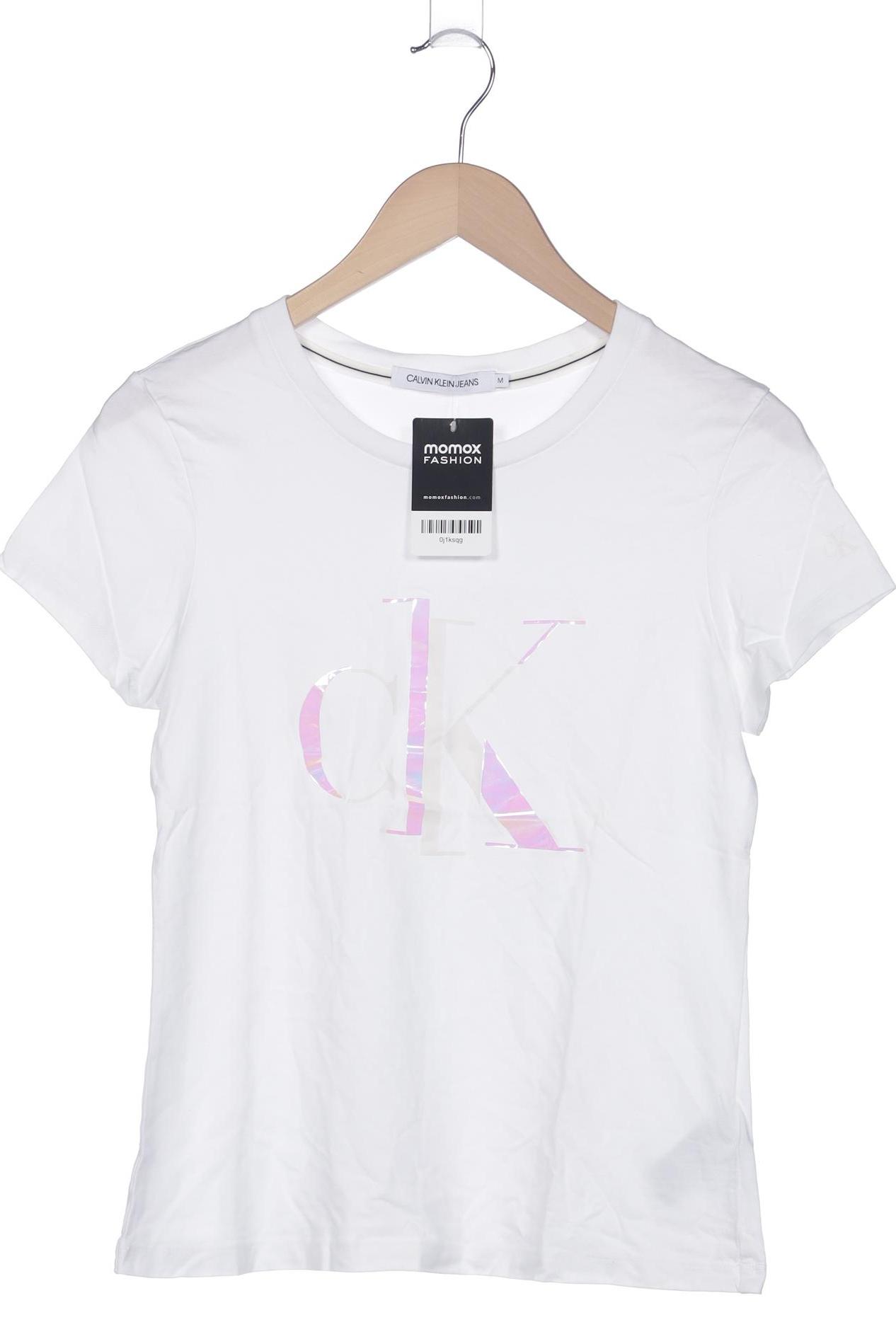 

Calvin Klein Jeans Damen T-Shirt, weiß, Gr. 38