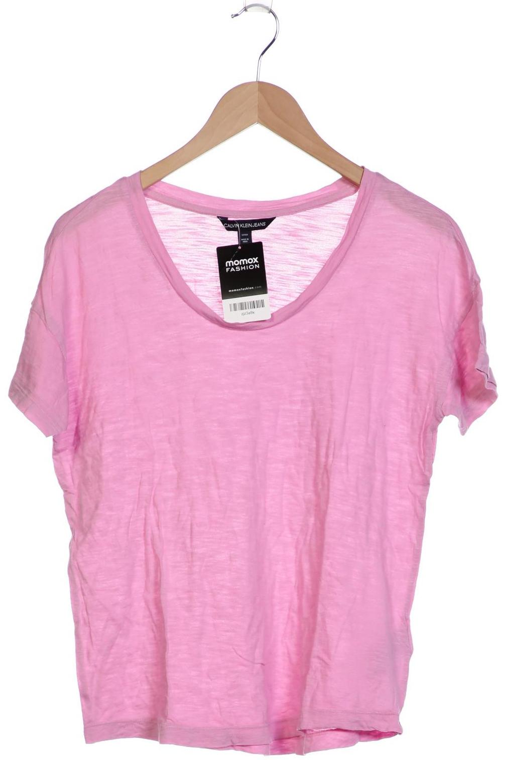 

Calvin Klein Jeans Damen T-Shirt, pink, Gr. 36