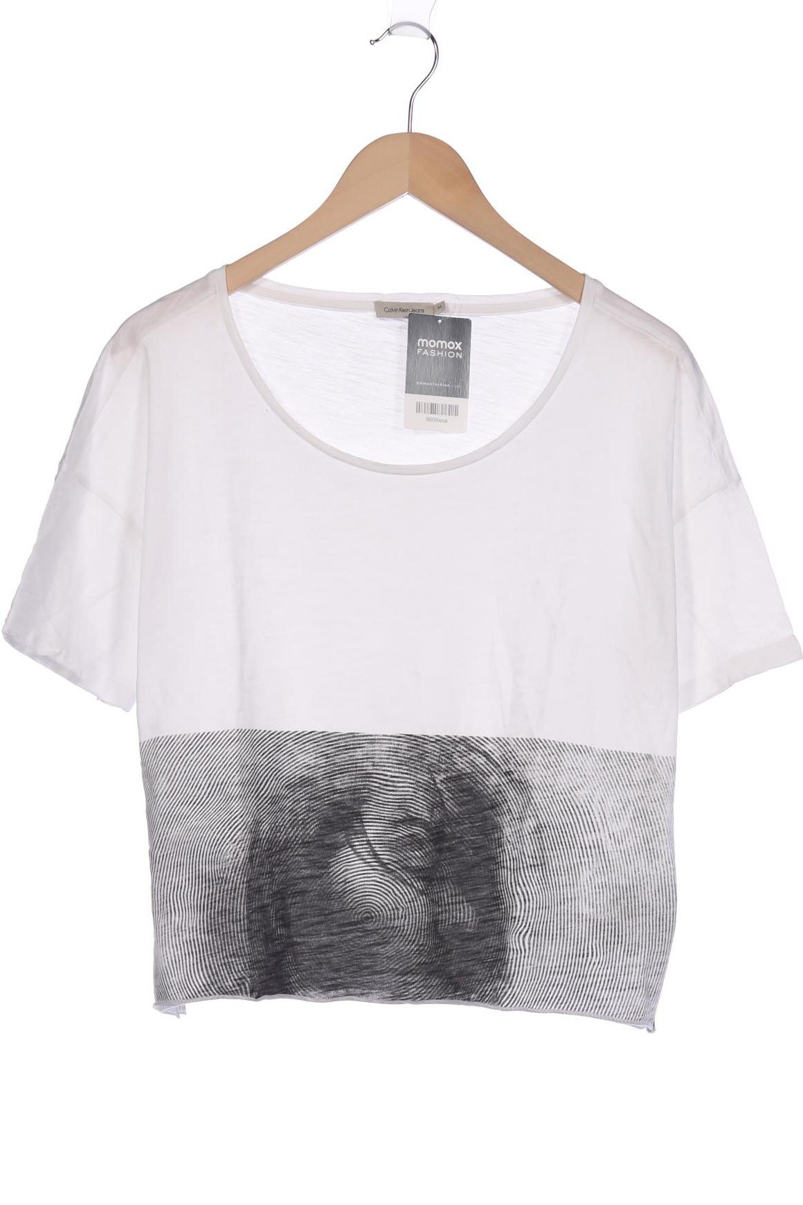 

Calvin Klein Jeans Damen T-Shirt, weiß, Gr. 38