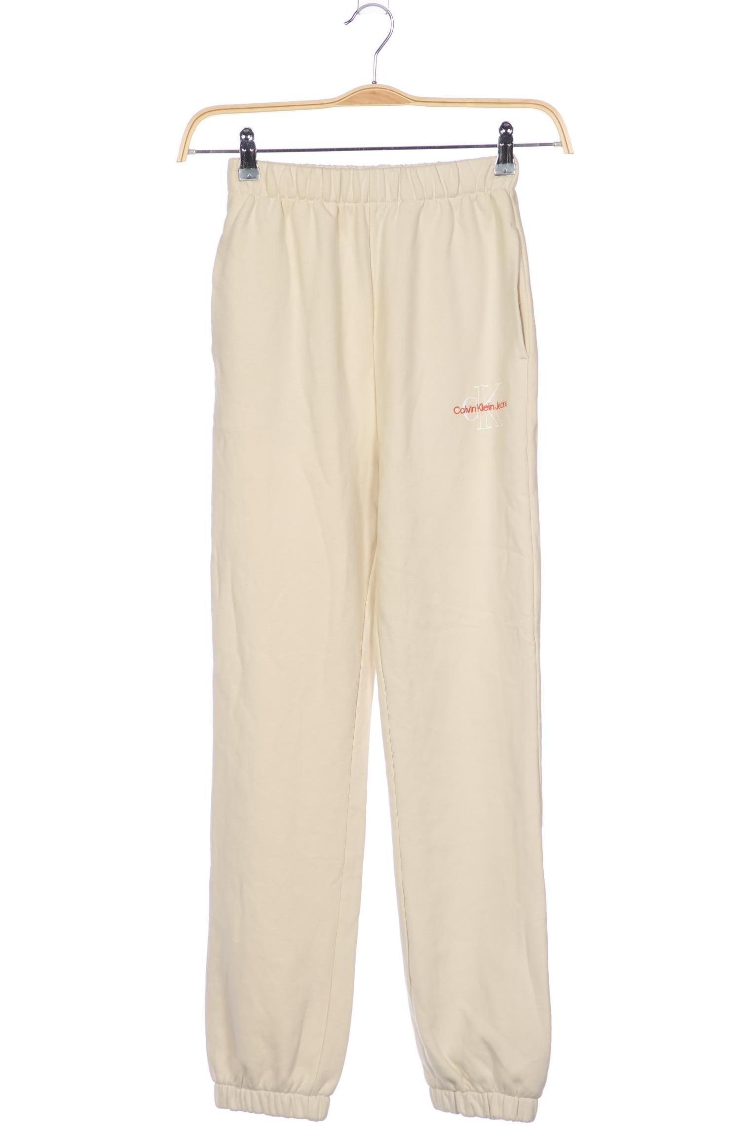 

Calvin Klein Jeans Damen Stoffhose, cremeweiß, Gr. 0