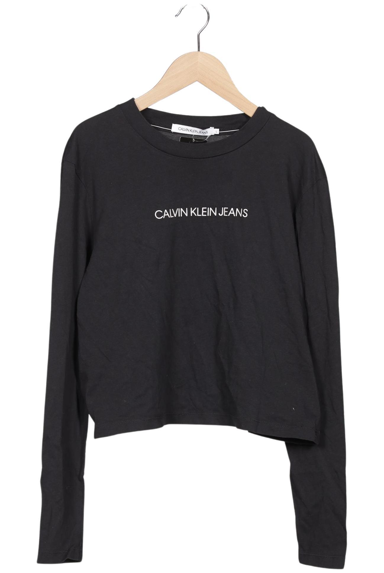 

Calvin Klein Jeans Damen Langarmshirt, schwarz, Gr. 42