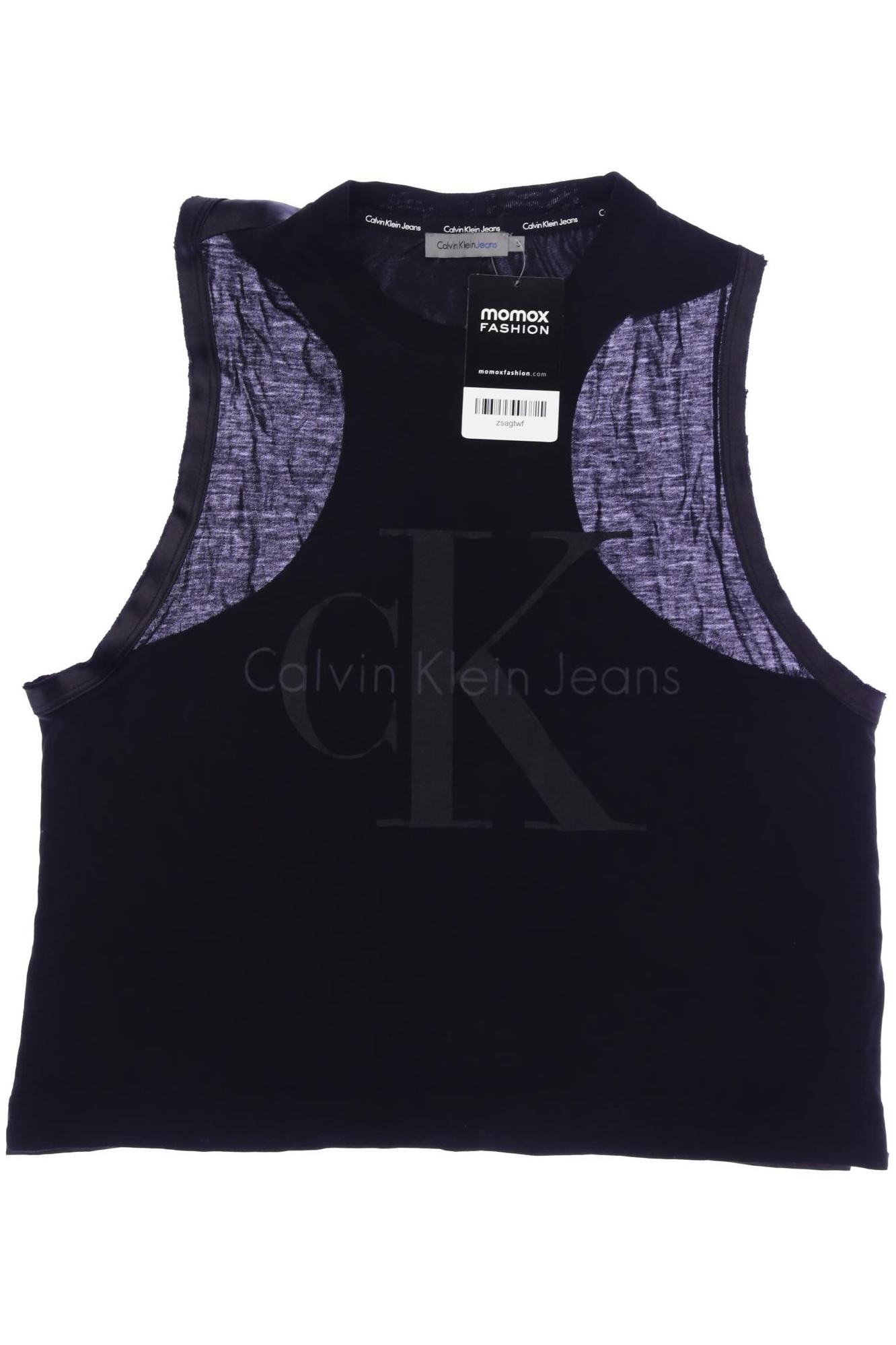 

Calvin Klein Jeans Damen Top, schwarz, Gr. 36