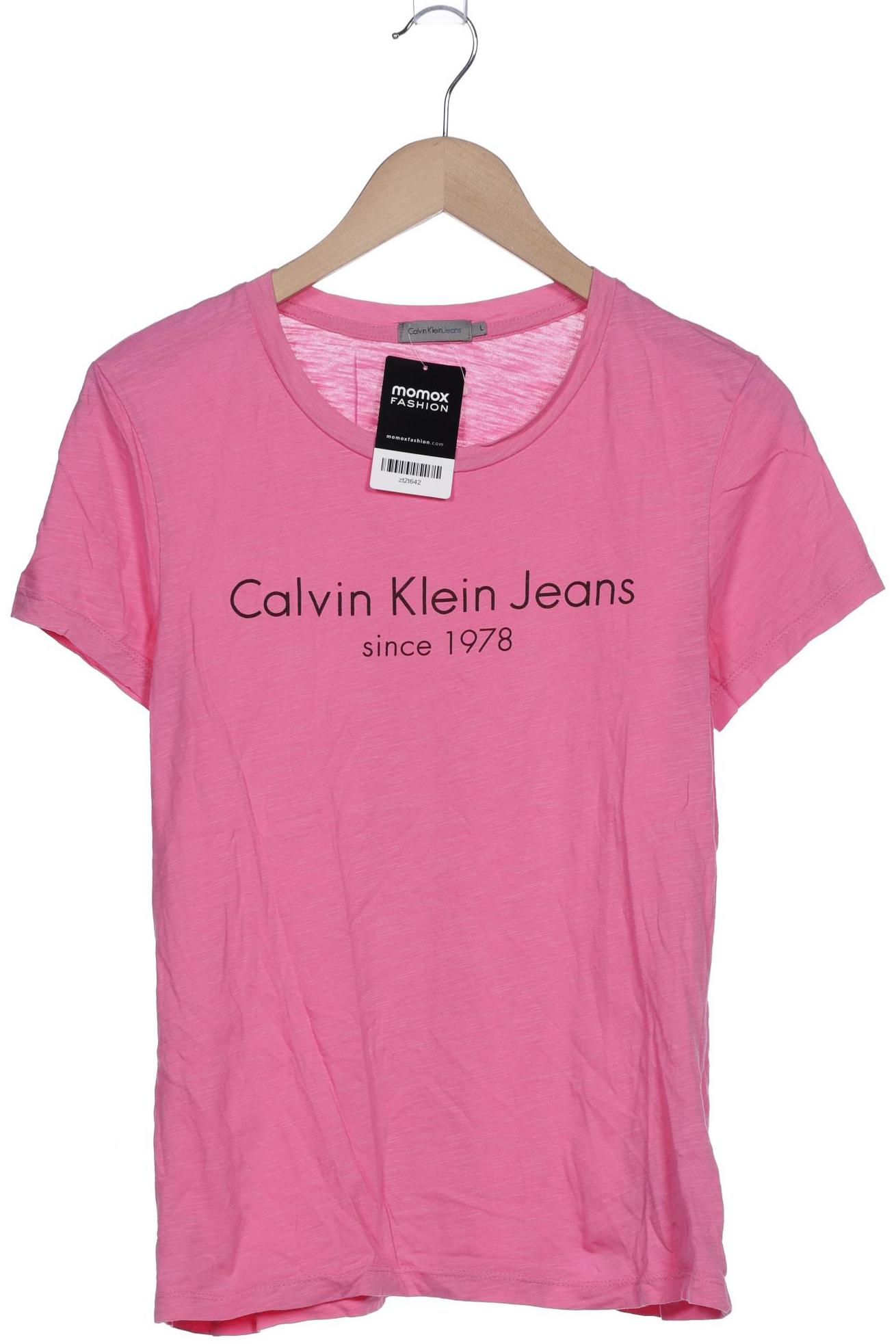 

Calvin Klein Jeans Damen T-Shirt, pink, Gr. 42