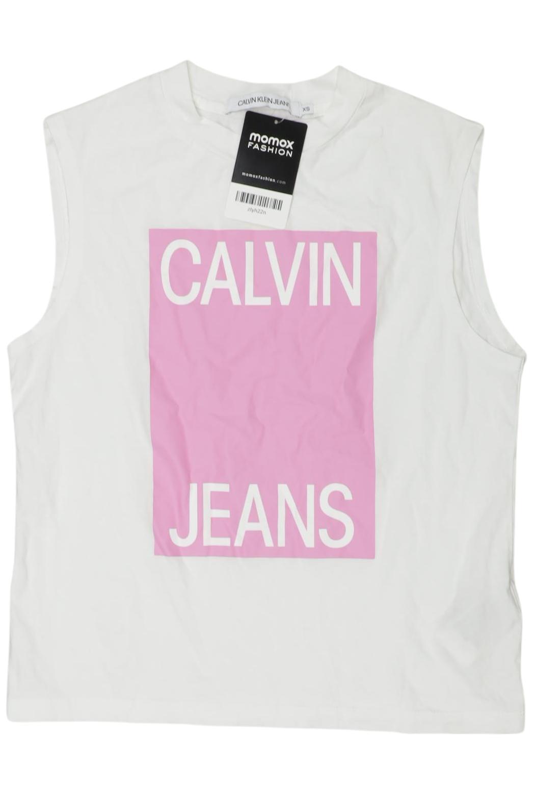 

Calvin Klein Jeans Damen T-Shirt, weiß, Gr. 34