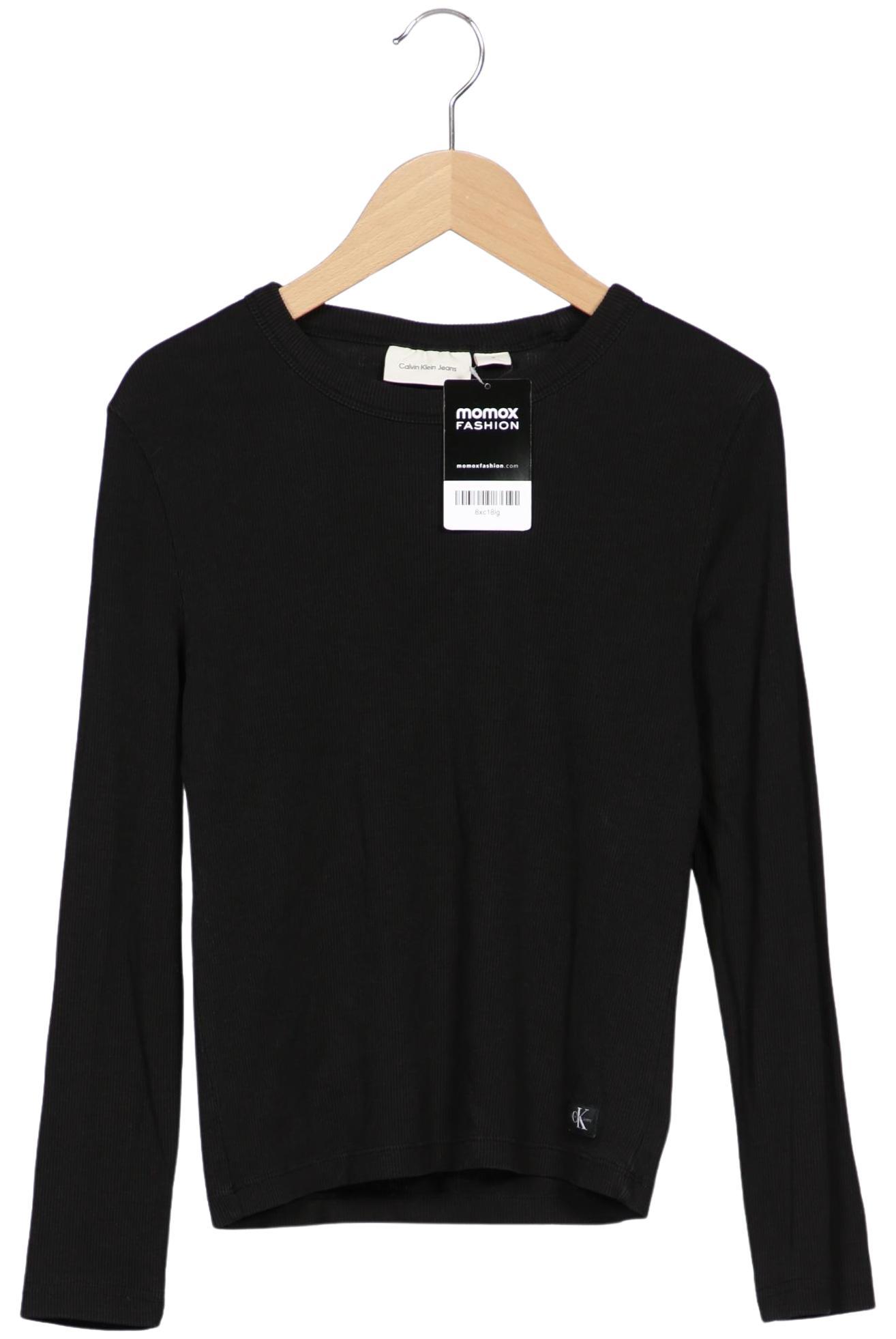 

Calvin Klein Jeans Damen Langarmshirt, schwarz, Gr. 36