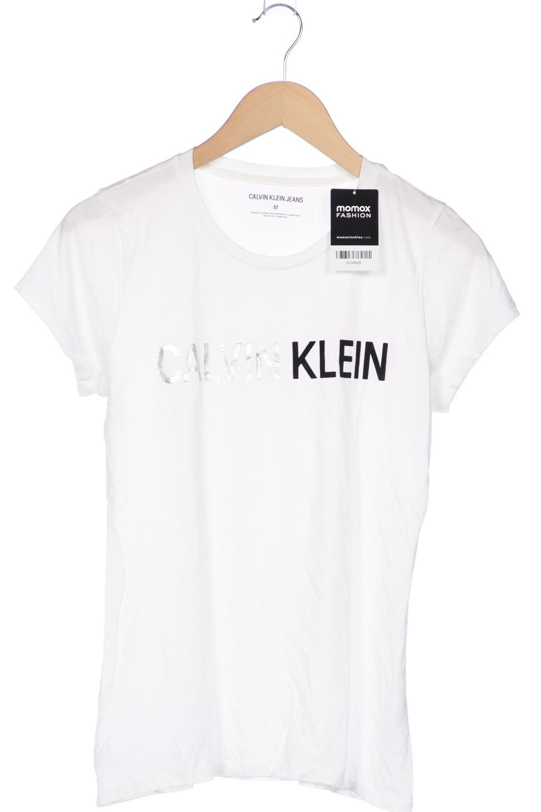 

Calvin Klein Jeans Damen T-Shirt, weiß, Gr. 38