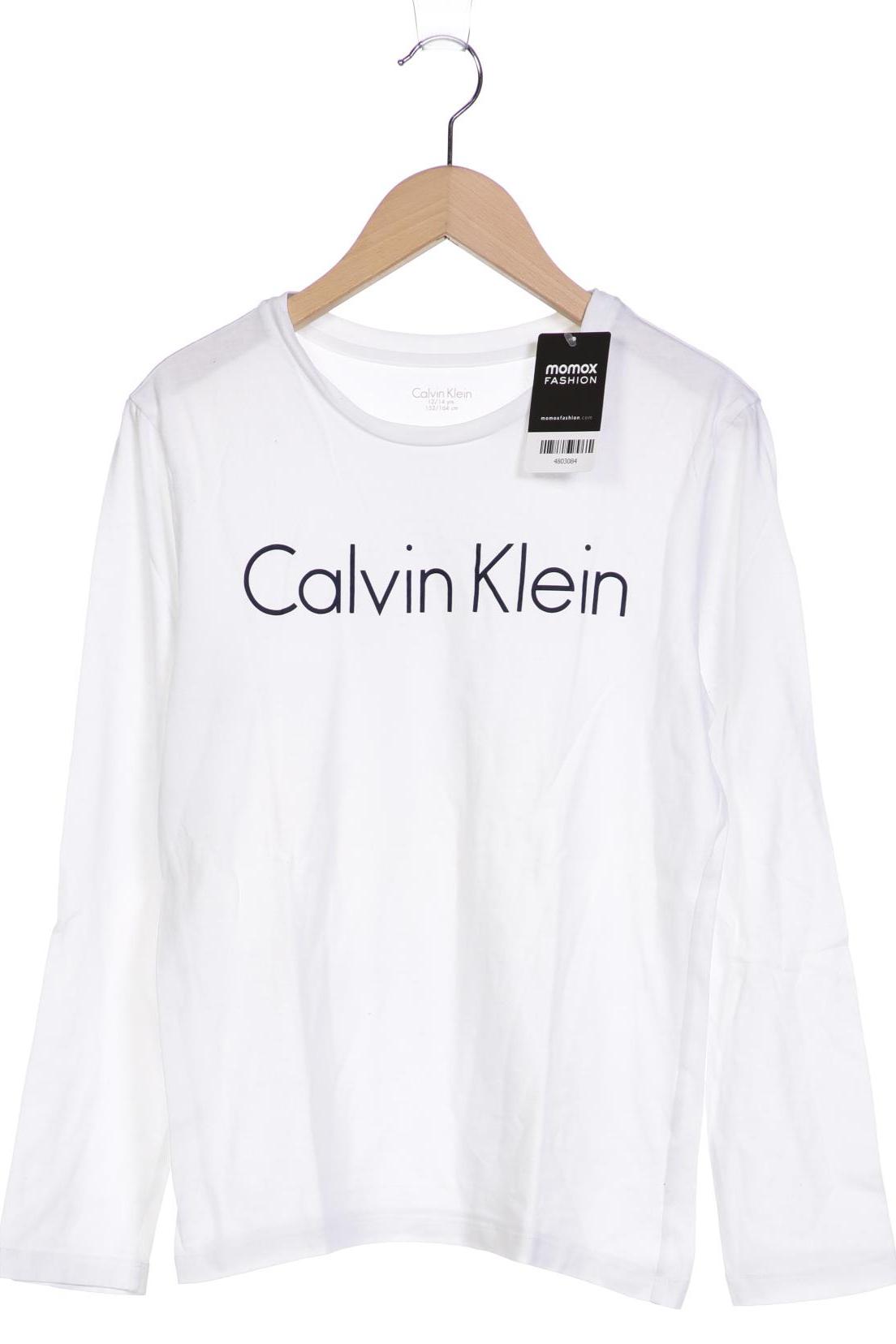 

Calvin Klein Damen Langarmshirt, weiß, Gr. 152