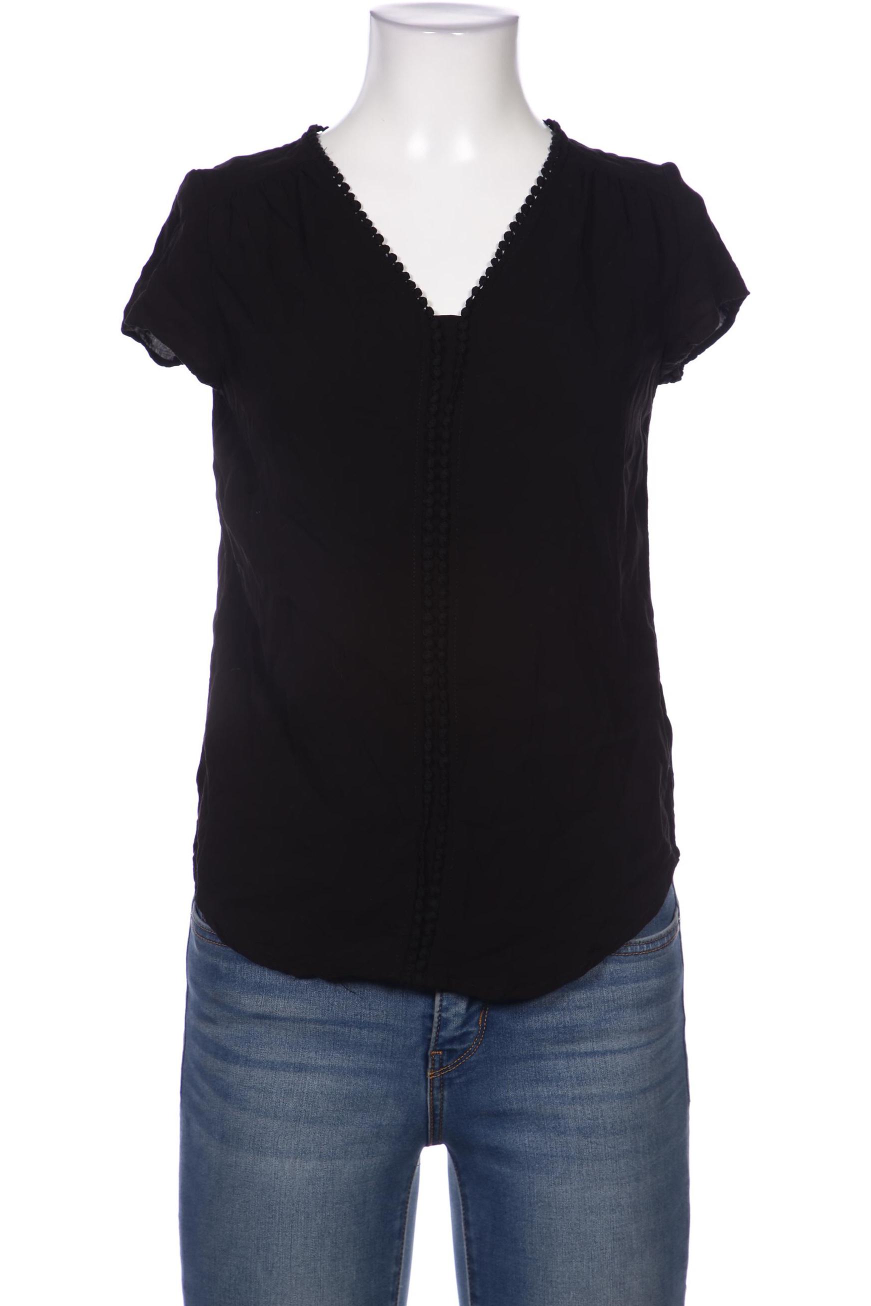 

camaieu Damen Bluse, schwarz