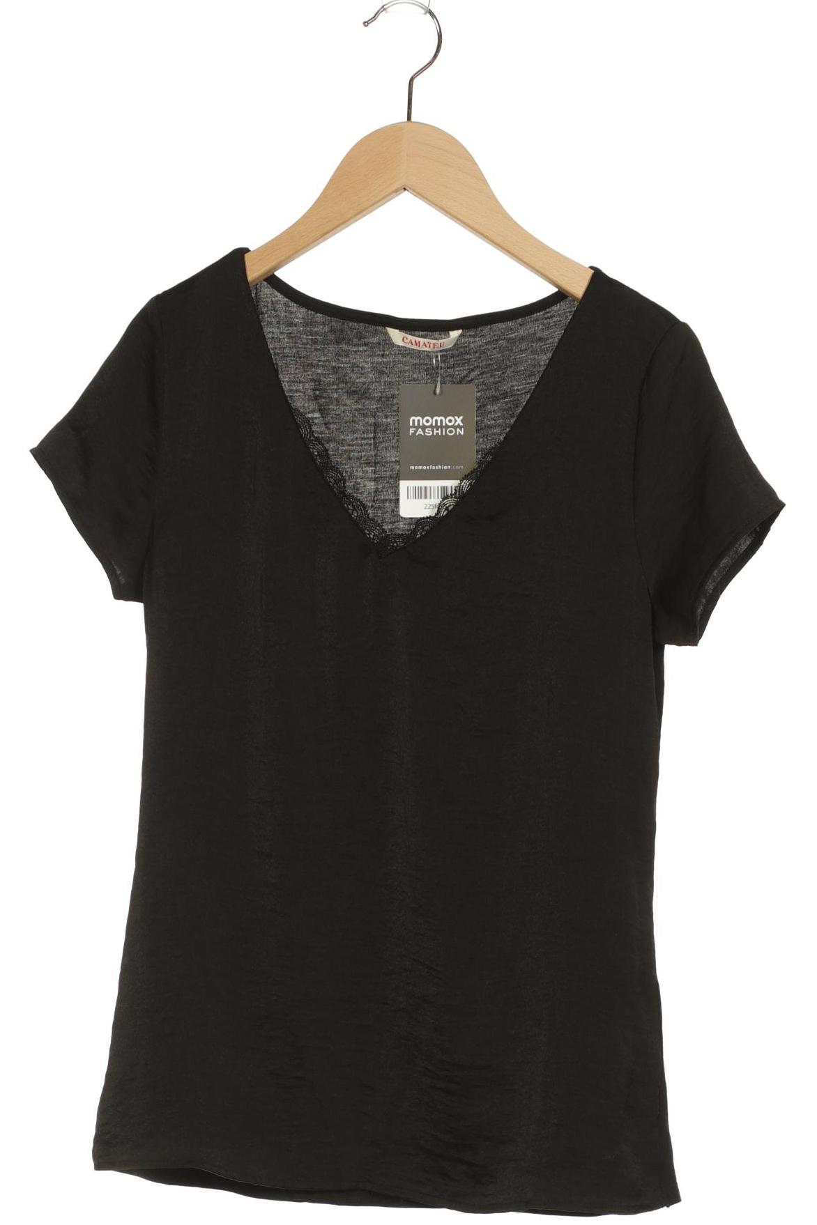 

camaieu Damen Bluse, schwarz, Gr. 34