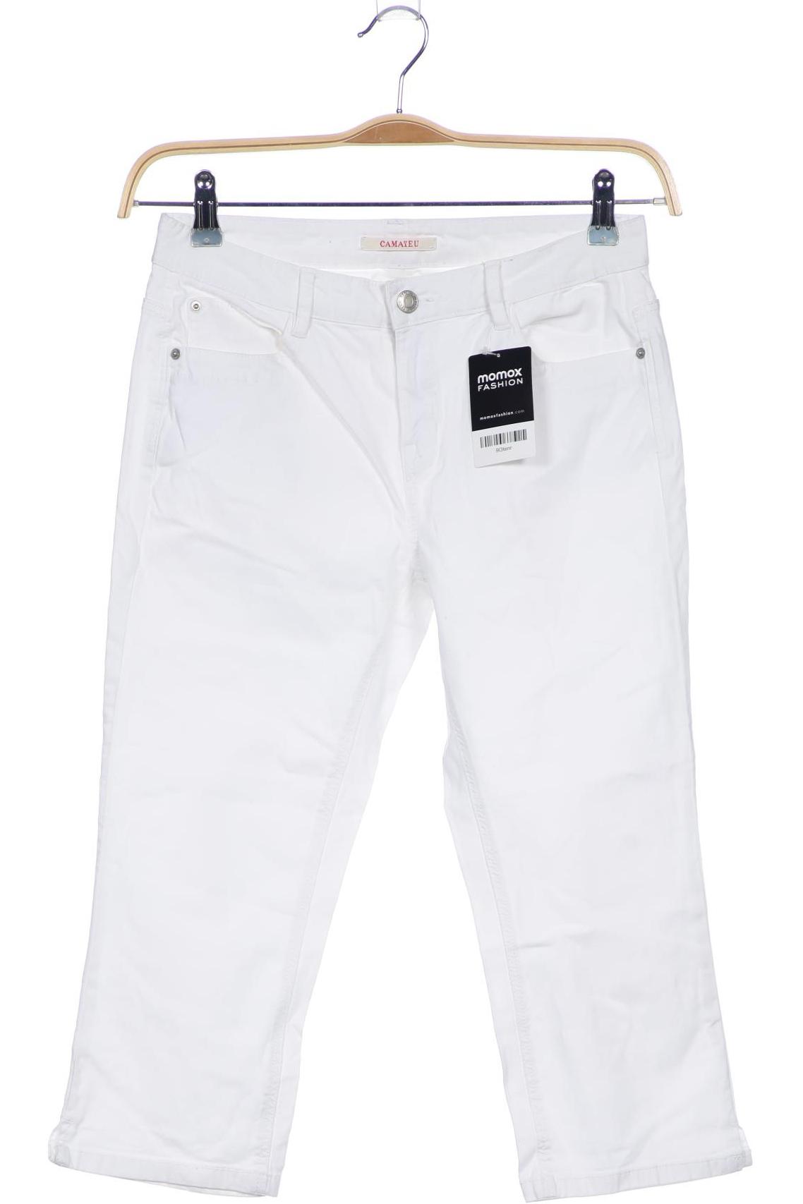 

camaieu Damen Jeans, weiß, Gr. 28