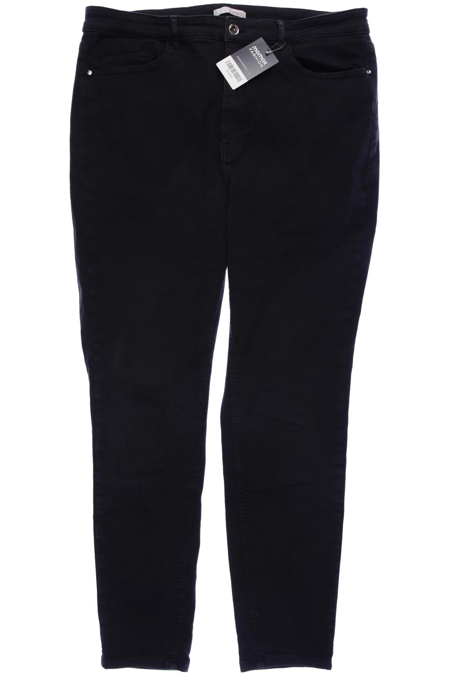 

camaieu Damen Jeans, schwarz, Gr. 46