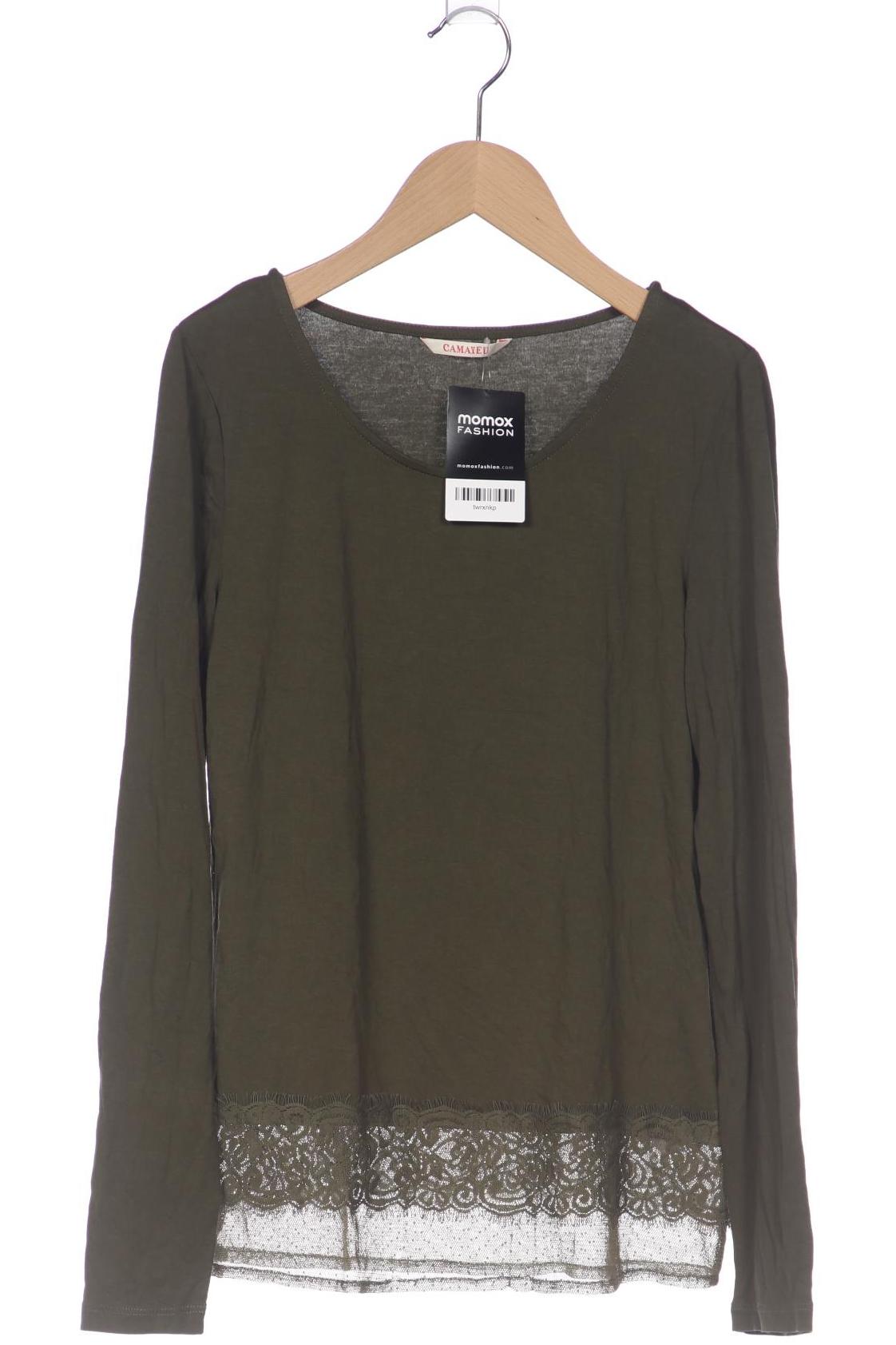

camaieu Damen Langarmshirt, grün, Gr. 36